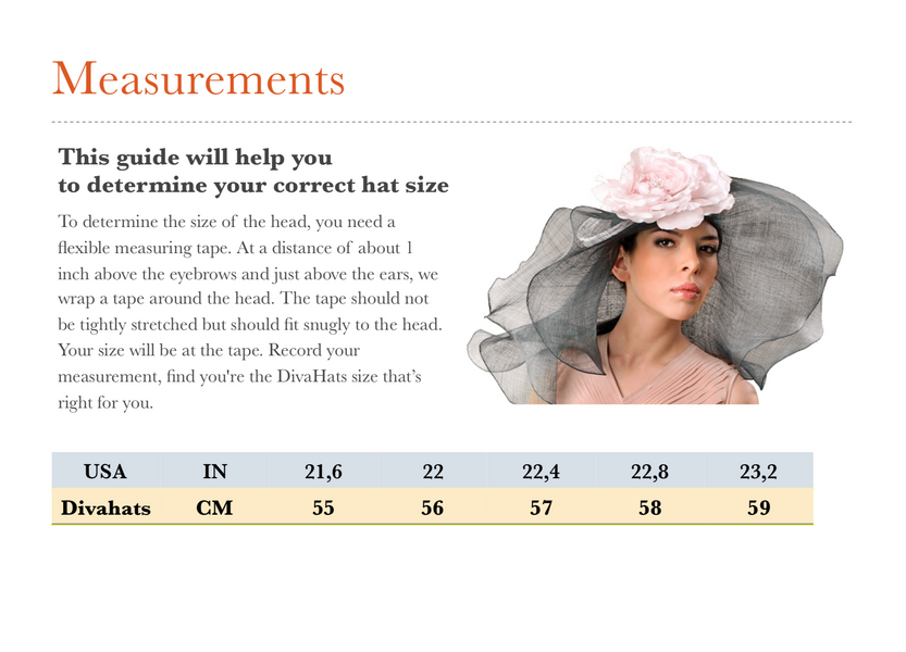 Hat size guide
