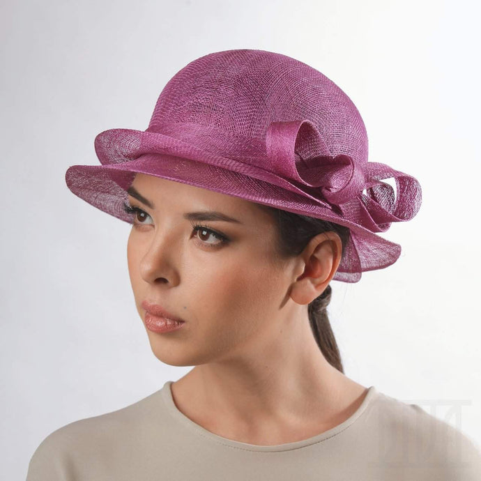 Derby Cloche Hat Elegant Double-brim Headwear - Divahats boutique