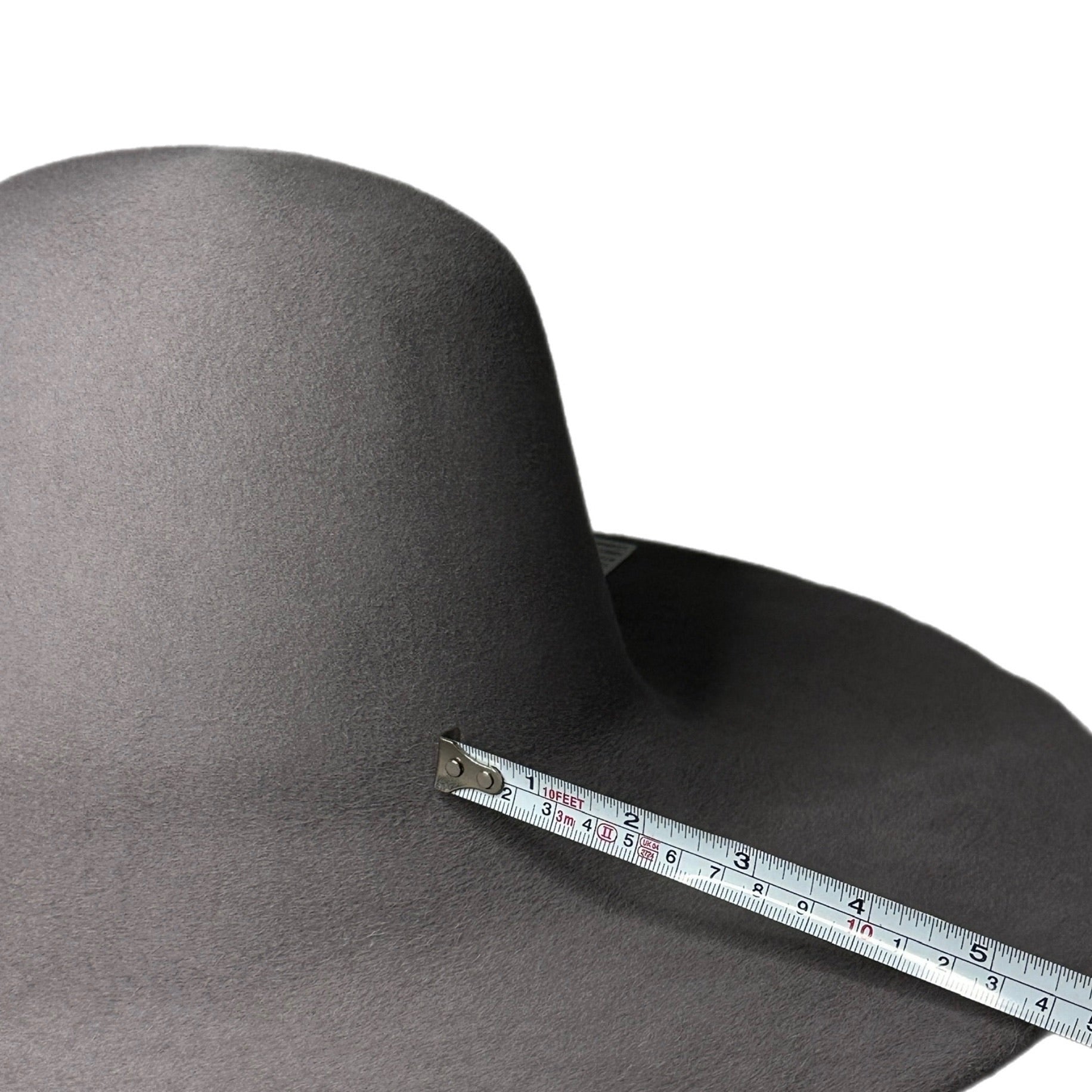 200g  Gray Fur Felt Hat Body Stiffened Western Hat Blank for Millinery