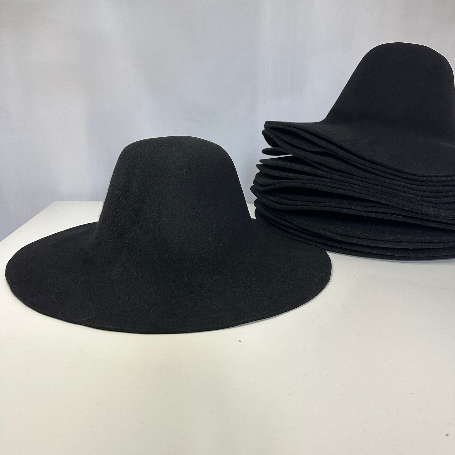 200g Rabbit Fur Felt Hat Body: Stiffened Western Hat Blank for Millinery