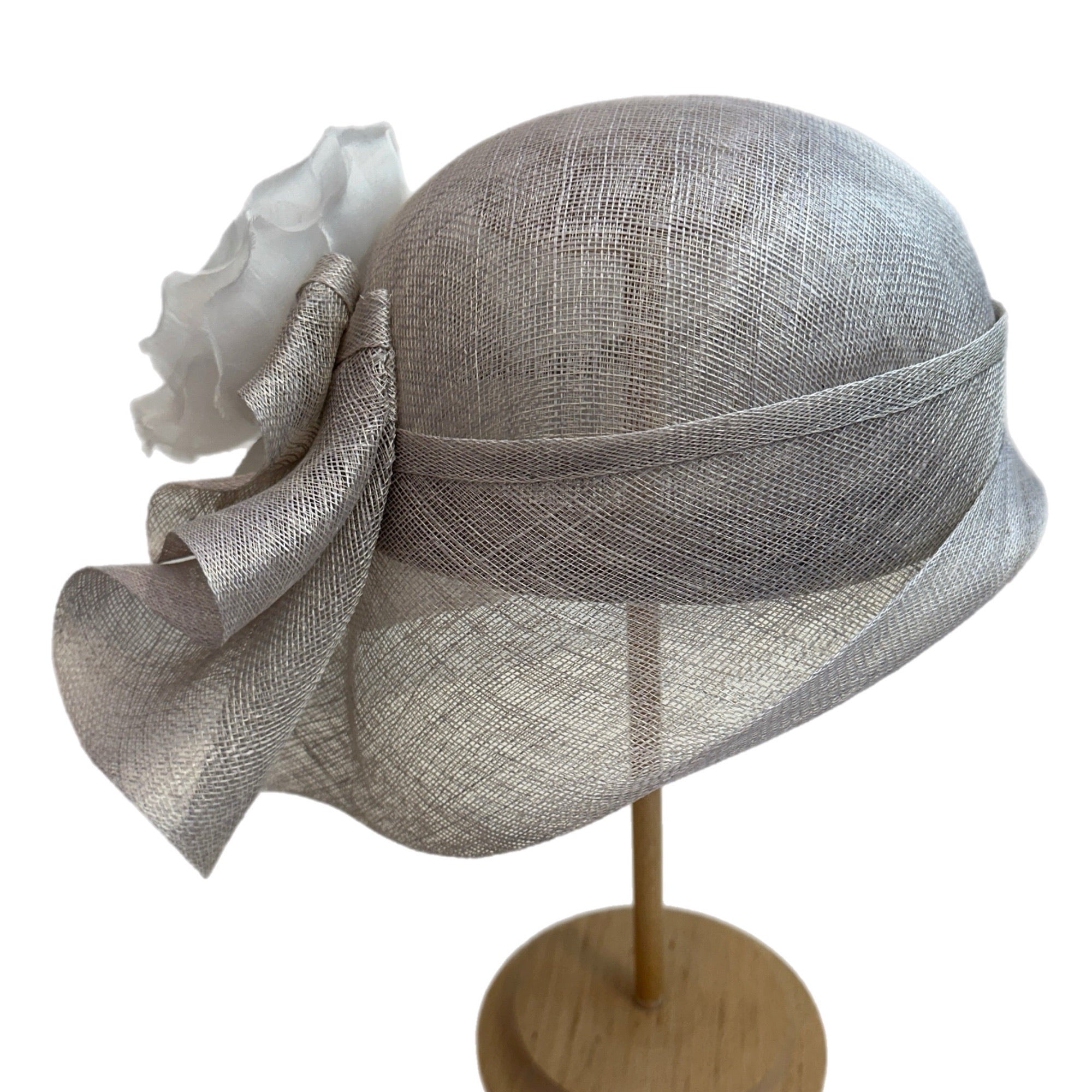 Fascinating Hat with Rose Derby Wedding Headwear
