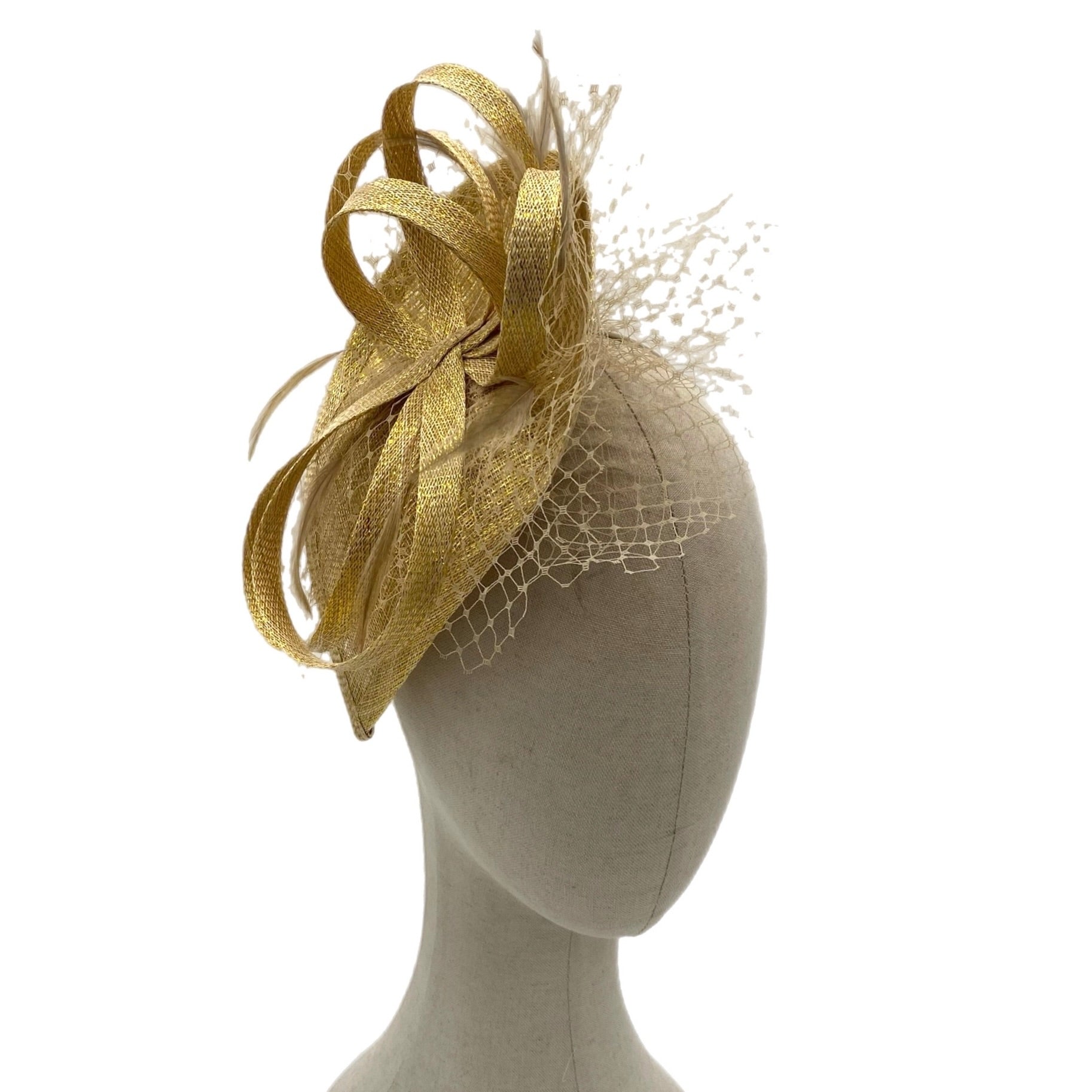 Pretty Small Navy Blue Fascinator with Bow