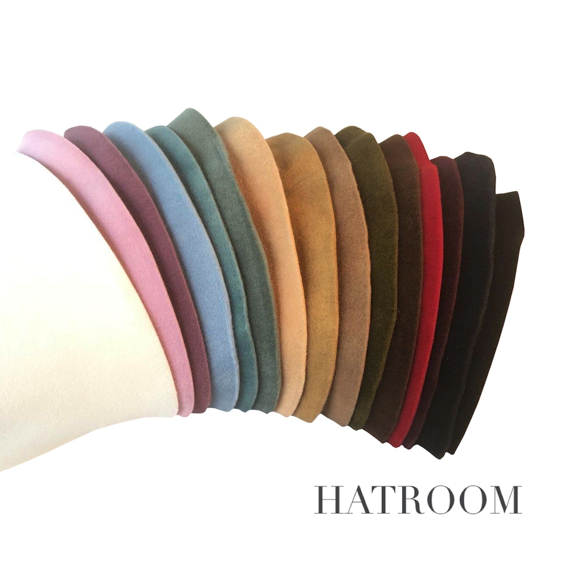 Rabbit Fur Felt Hat Bodies Velour for Millinery