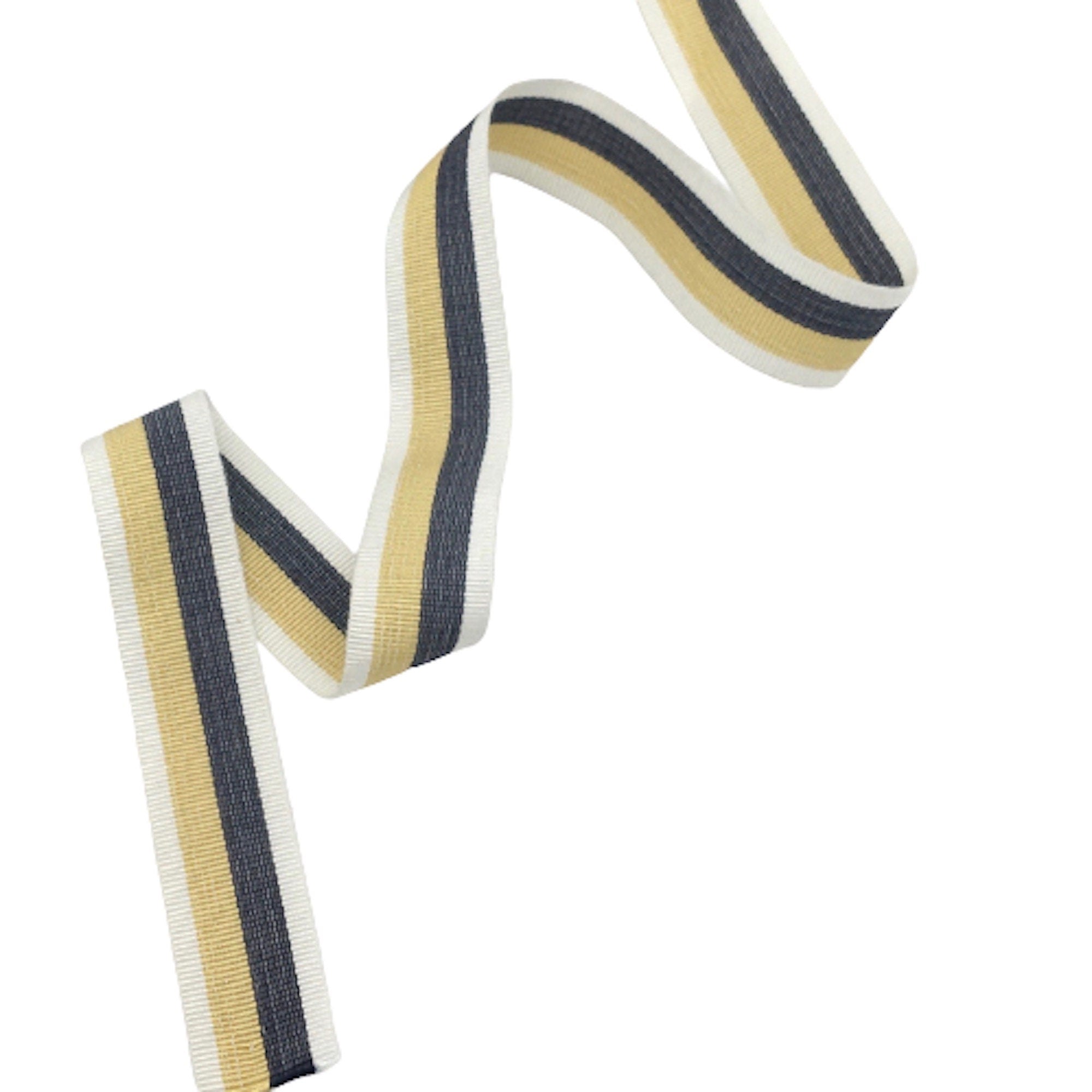 1 inch Petersham Ribbon Multicolored Striped for Millinery- 1yard x 25mm