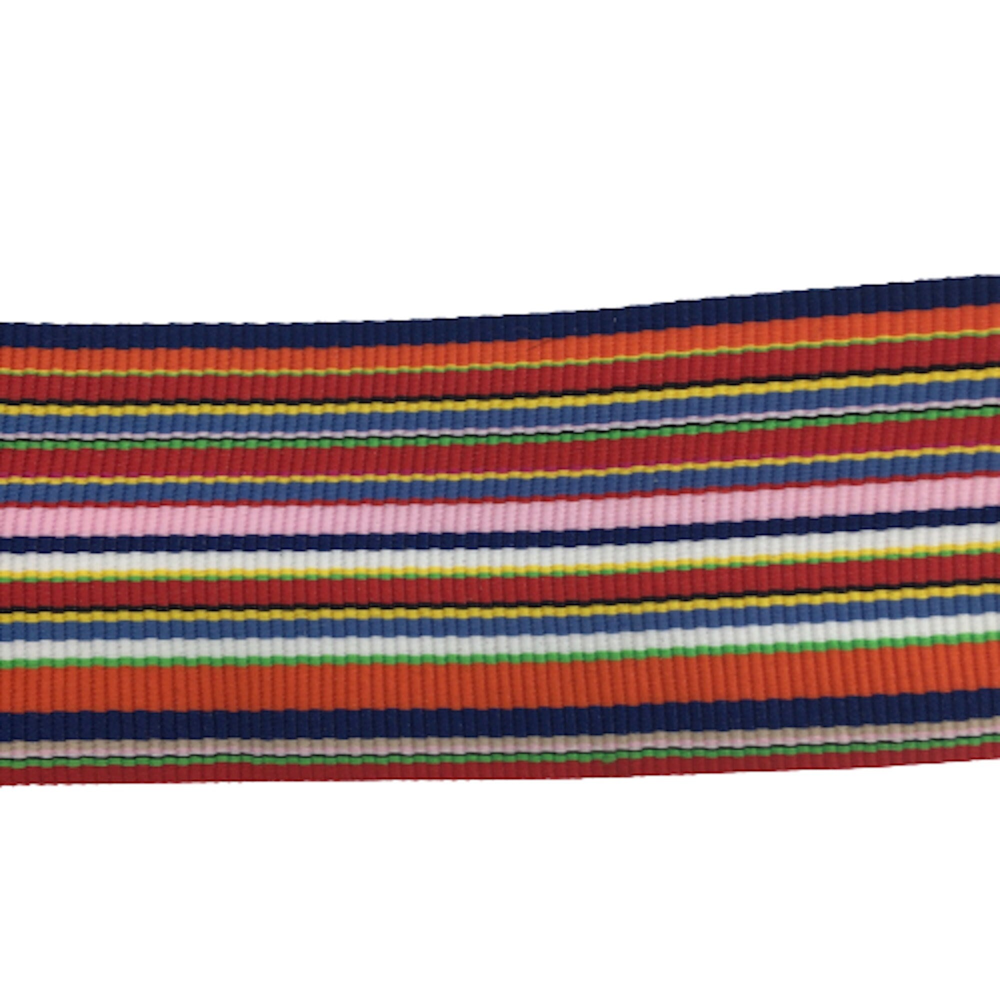 10 Yards Millinery Grosgrain Ribbon Multicolored Stripe -1,58 inch (40mm)