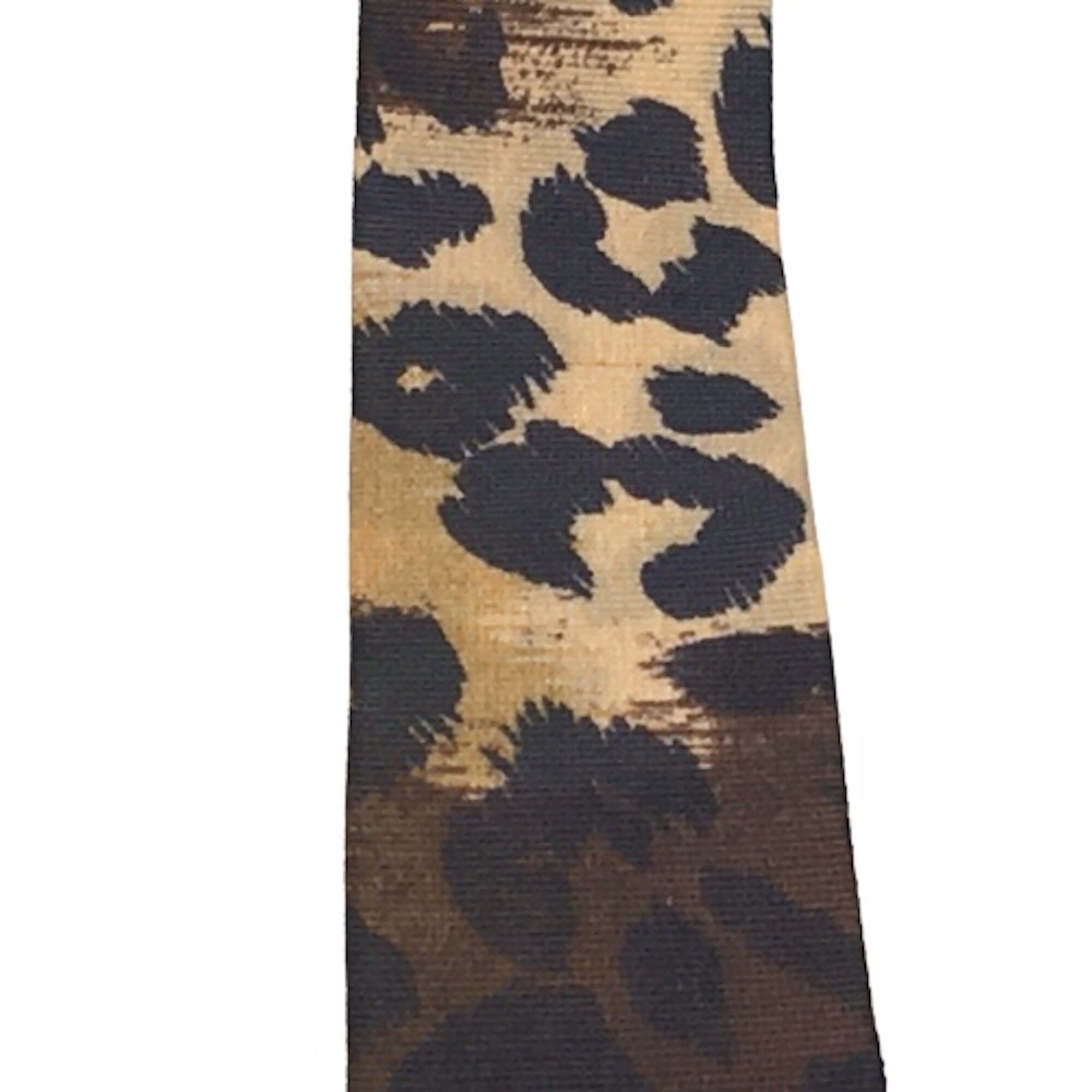 1,58 inch (40mm) Animal Print Millinery Grosgrain Ribbon - 1yard
