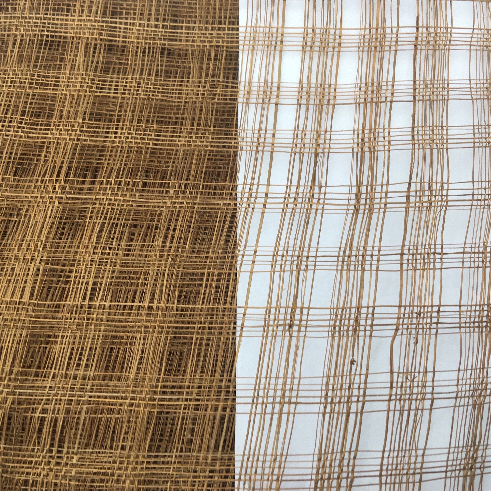 Sinamay Fabric Windowpane Hand-Weave for Millinery and Hat Making - 1 meterX90cm