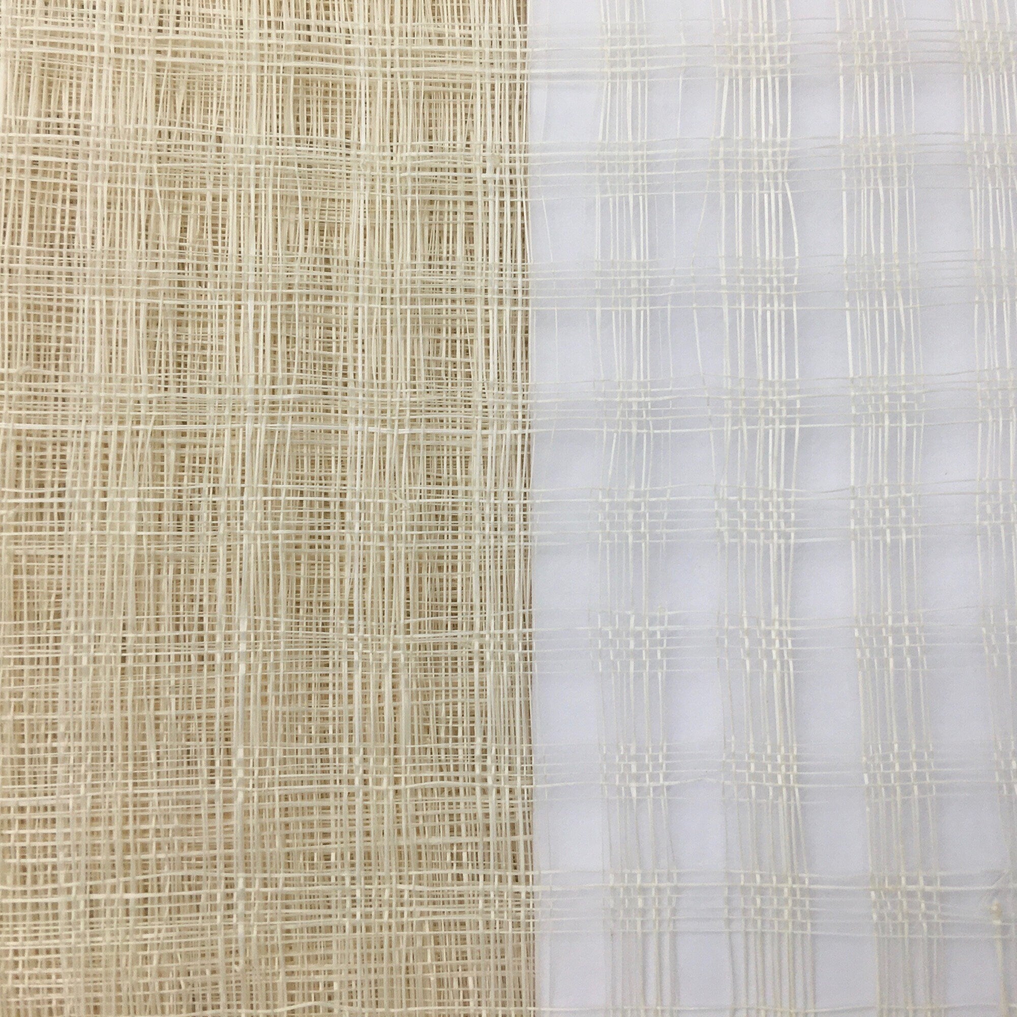 Sinamay Fabric Windowpane Hand-Weave for Millinery and Hat Making - 1 meterX90cm