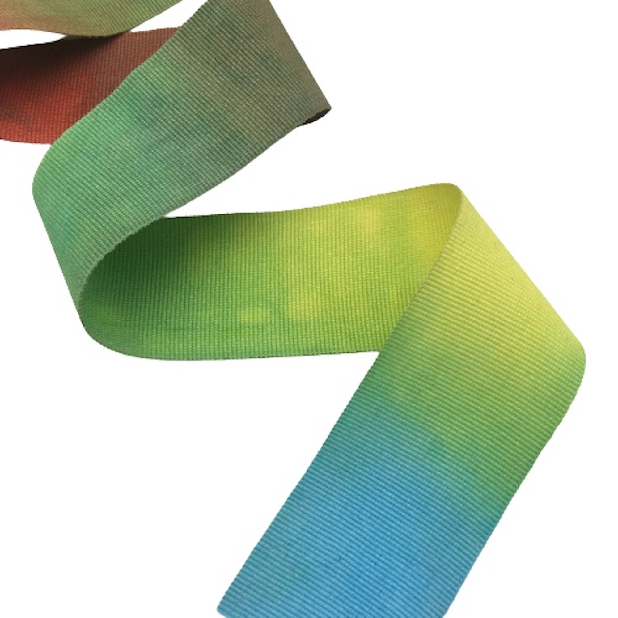 10 yards Millinery Grosgrain Ribbon Multicolored Rainbow 40mm