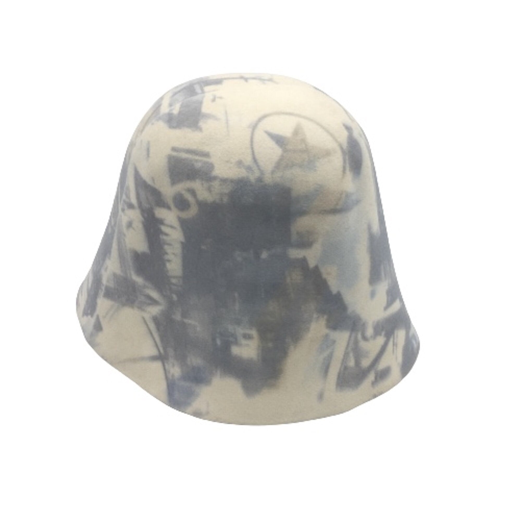 Fur Felt Hat Body Cones with Print for Millinery