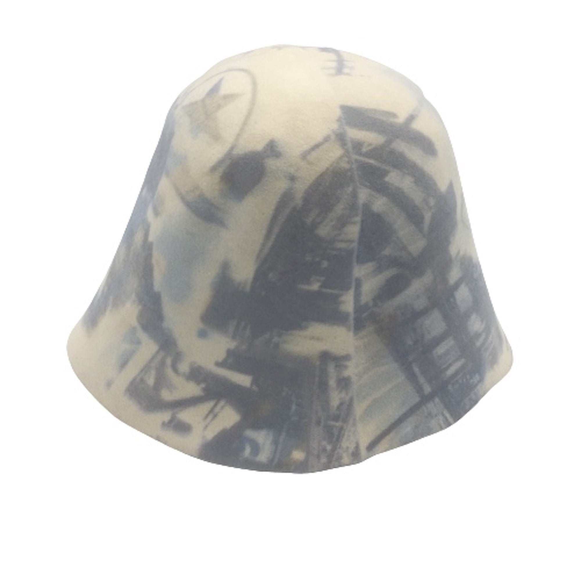 Fur Felt Hat Body Cones with Print for Millinery