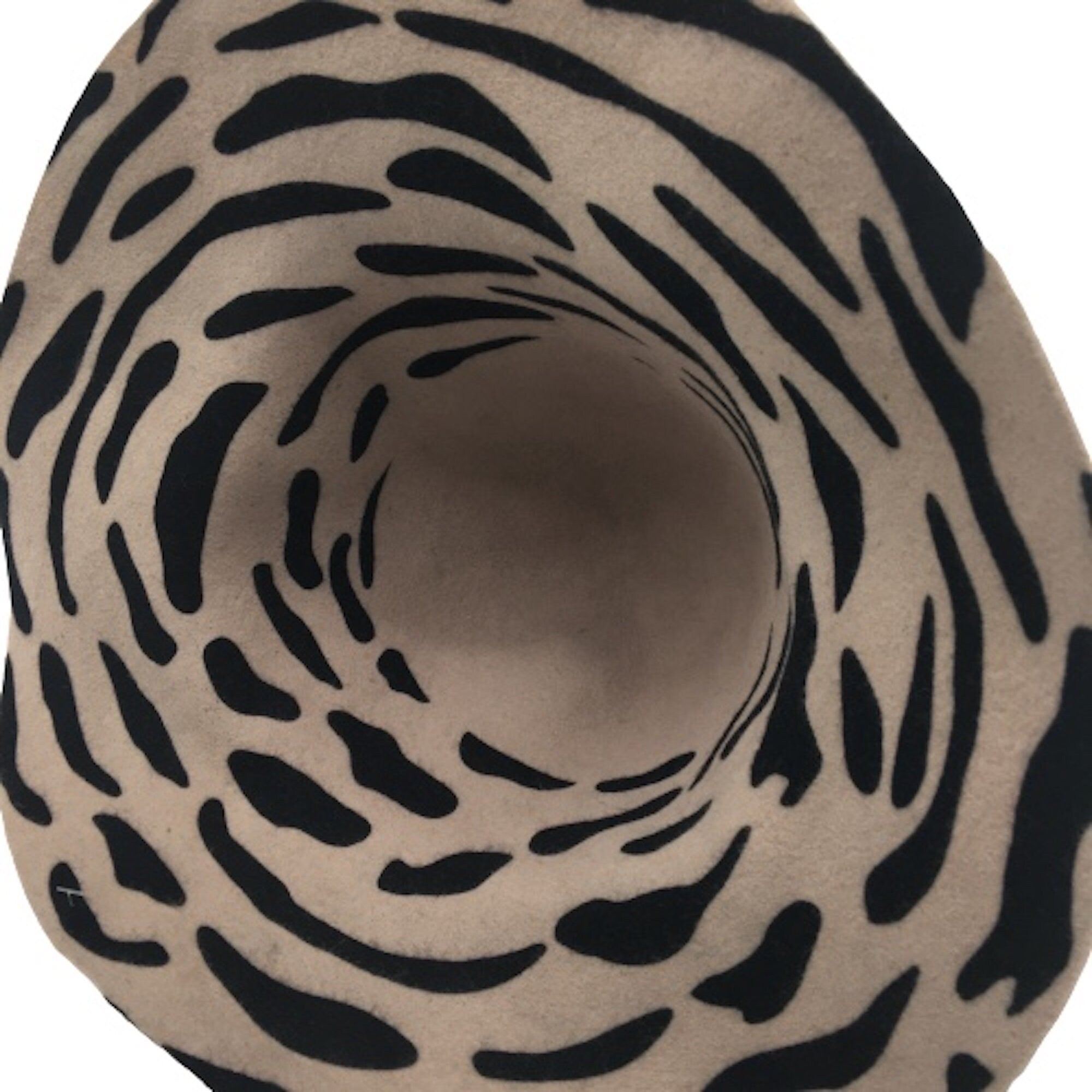 Wool Felt Capeline Animal Print Hat Body for Millinery