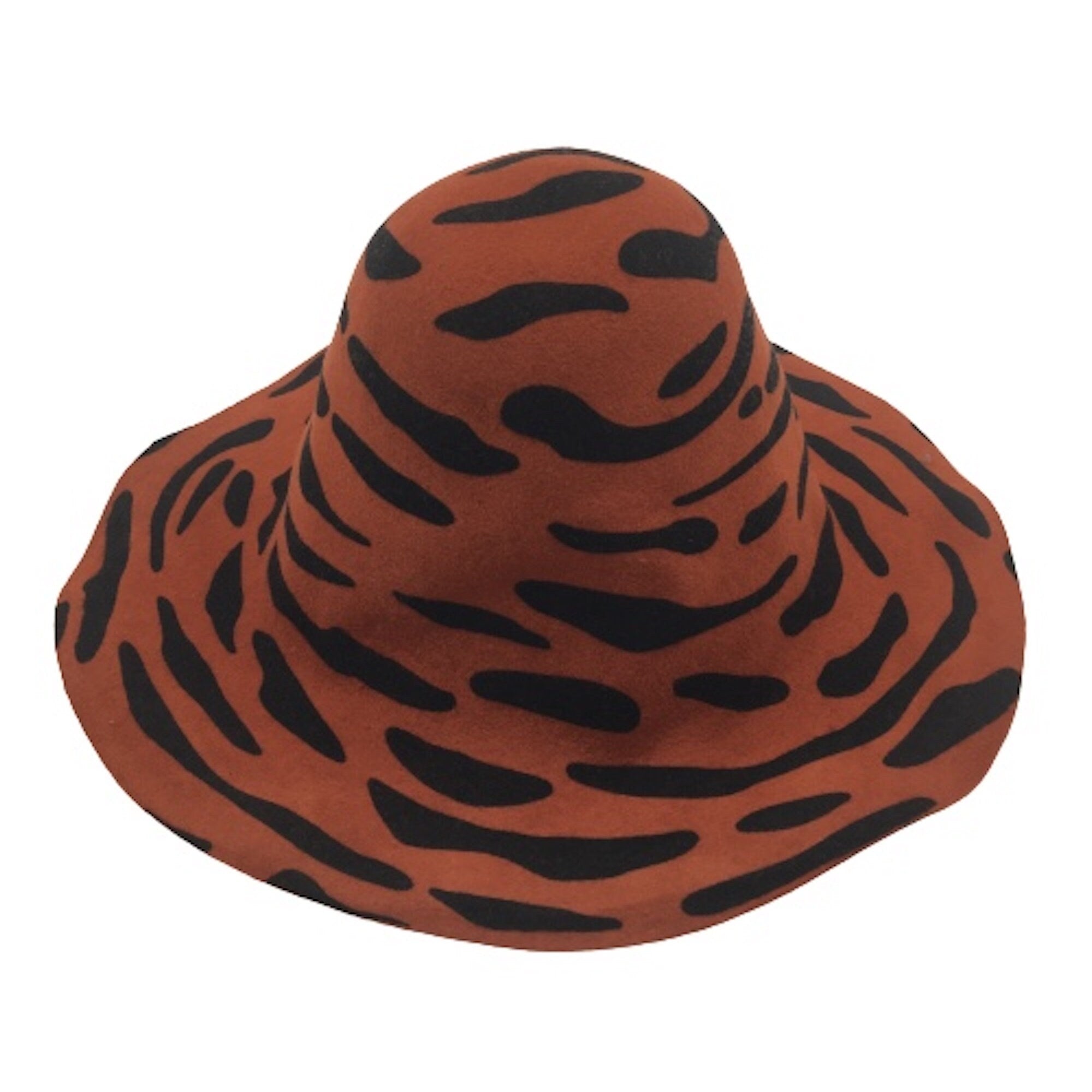 Wool Felt Capeline Animal Print Hat Body for Millinery
