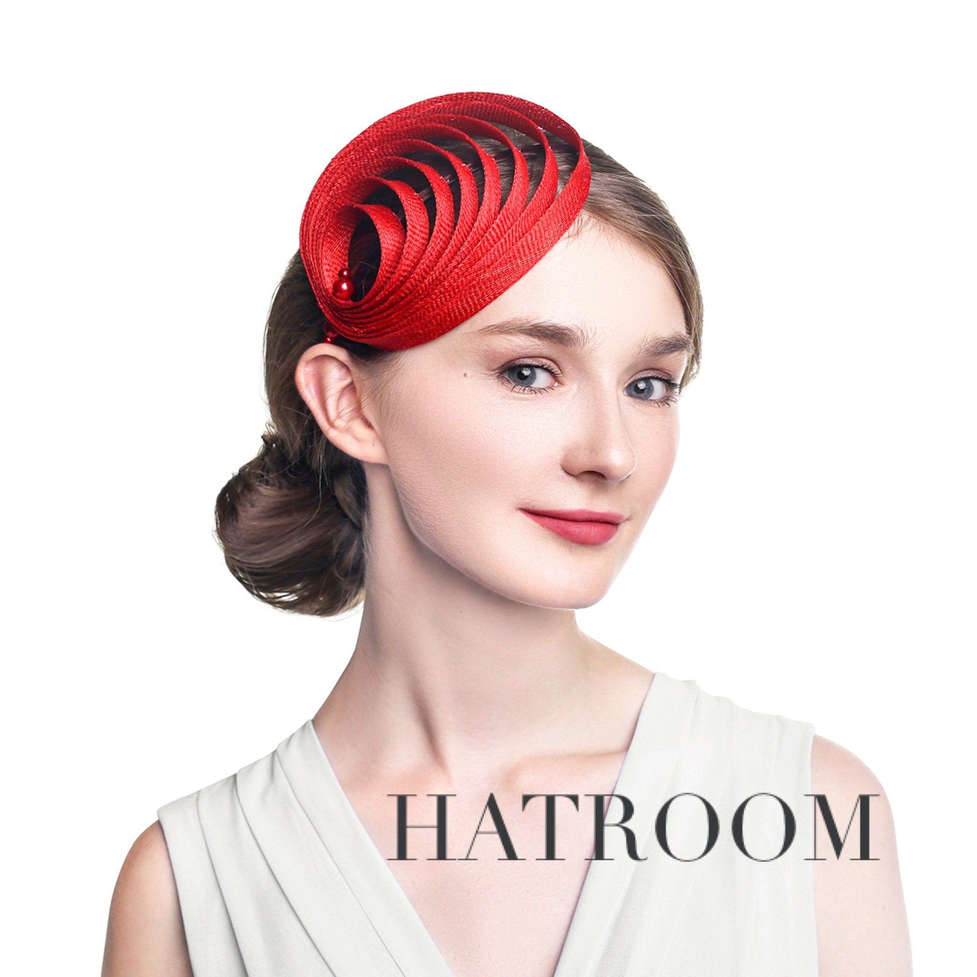 Women Fascinator Wedding Cocktail Tea Party Church Hat