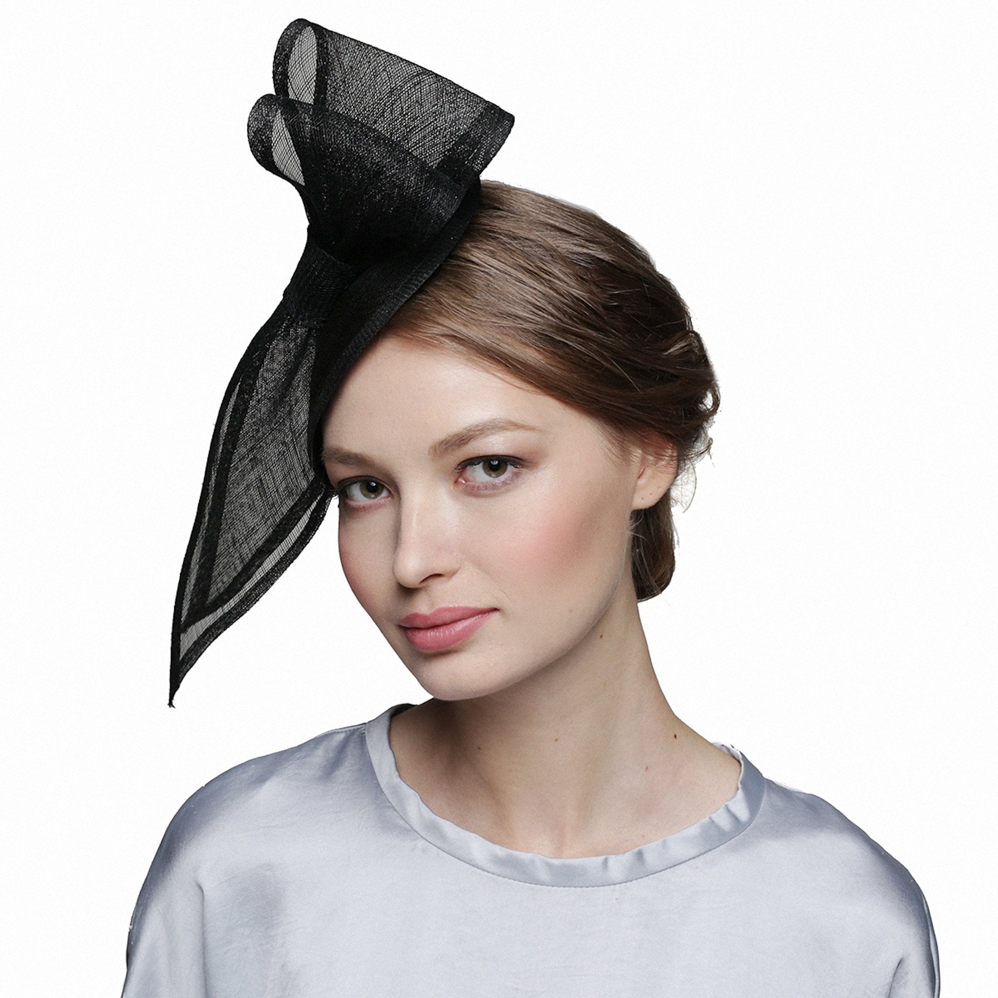 Black Fascinator Hat Derby Wedding Tea Party Headwear