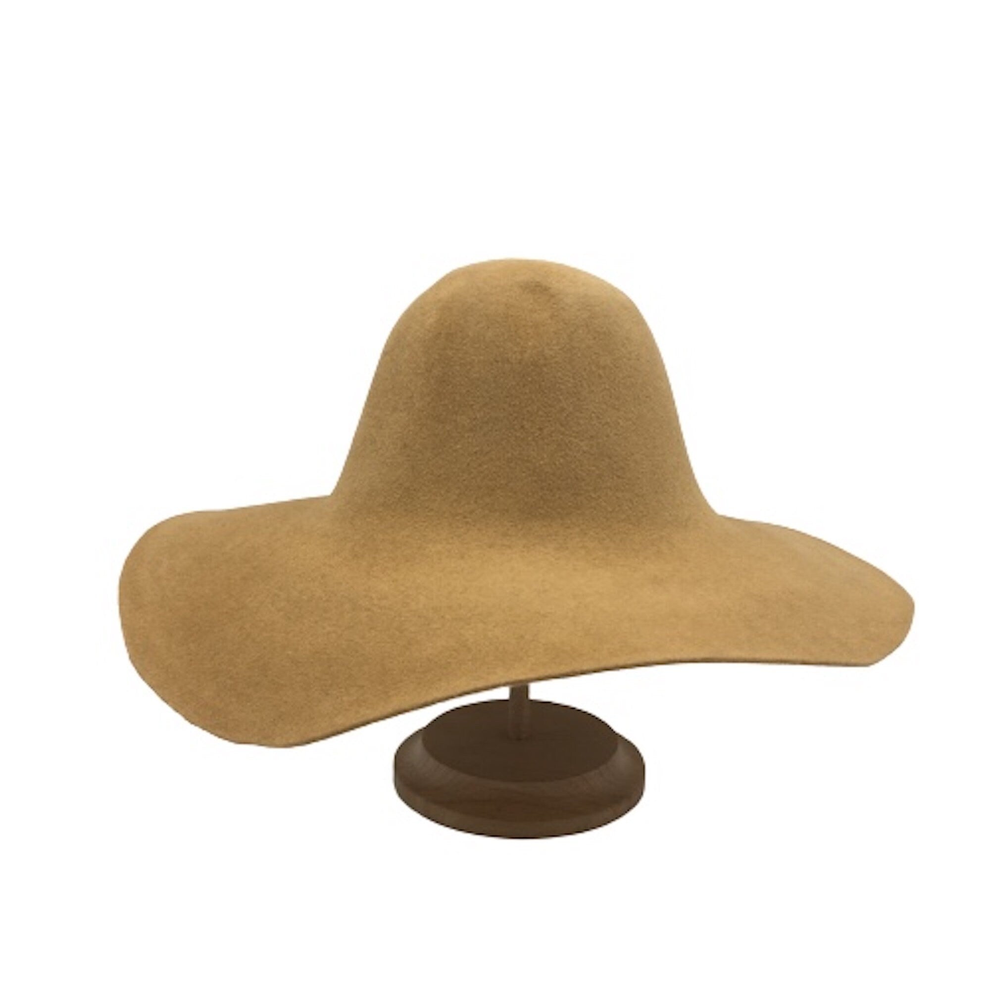 Velour Fur Felt Capeline, Floppy Brim Hat Making Supplies
