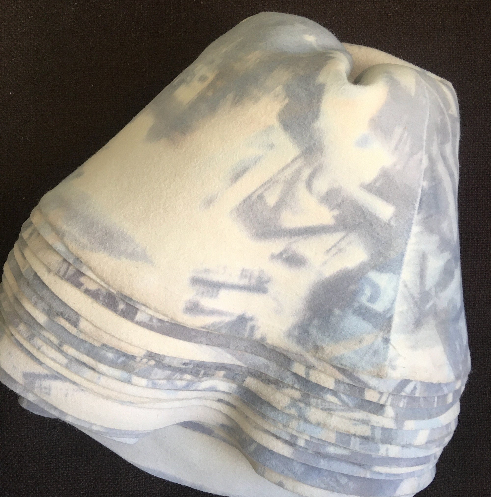 Fur Felt Hat Body Cones with Print for Millinery