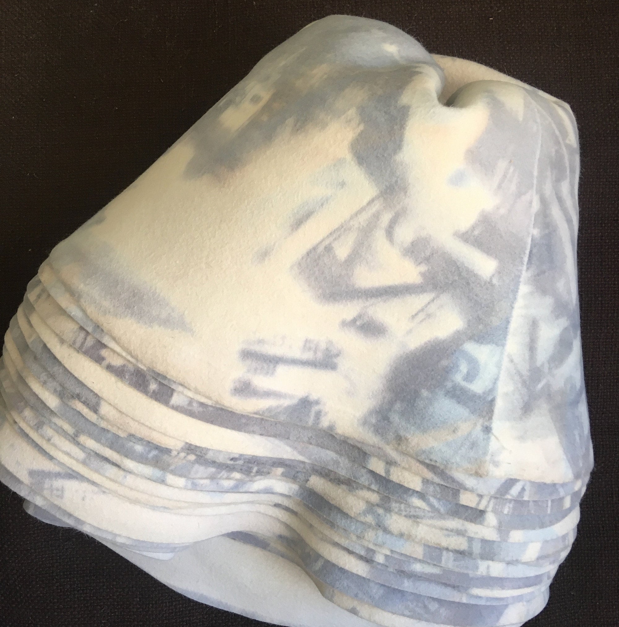 Fur Felt Hat Body Cones with Print for Millinery
