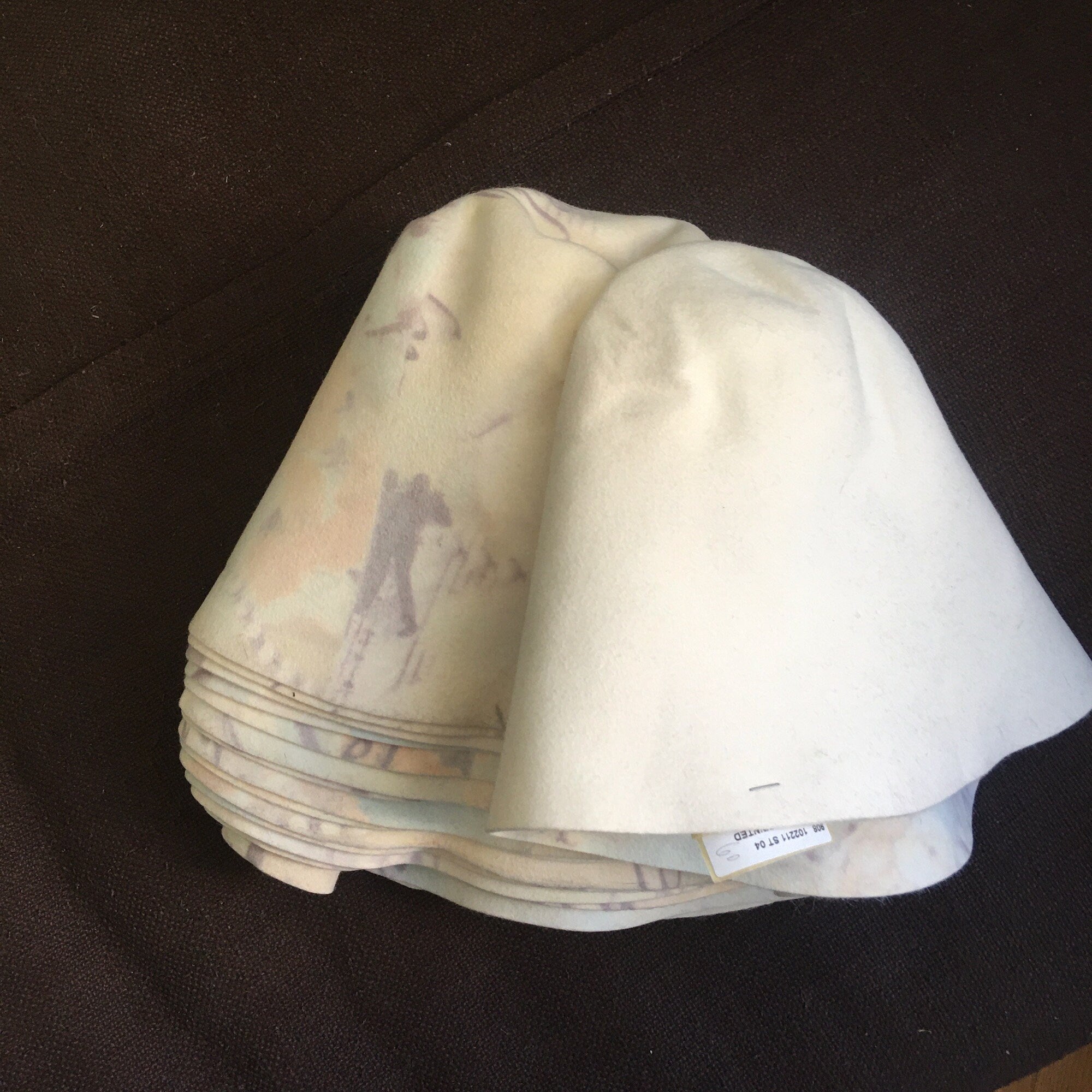 Fur Felt Hat Bodies Printed for Hat Making