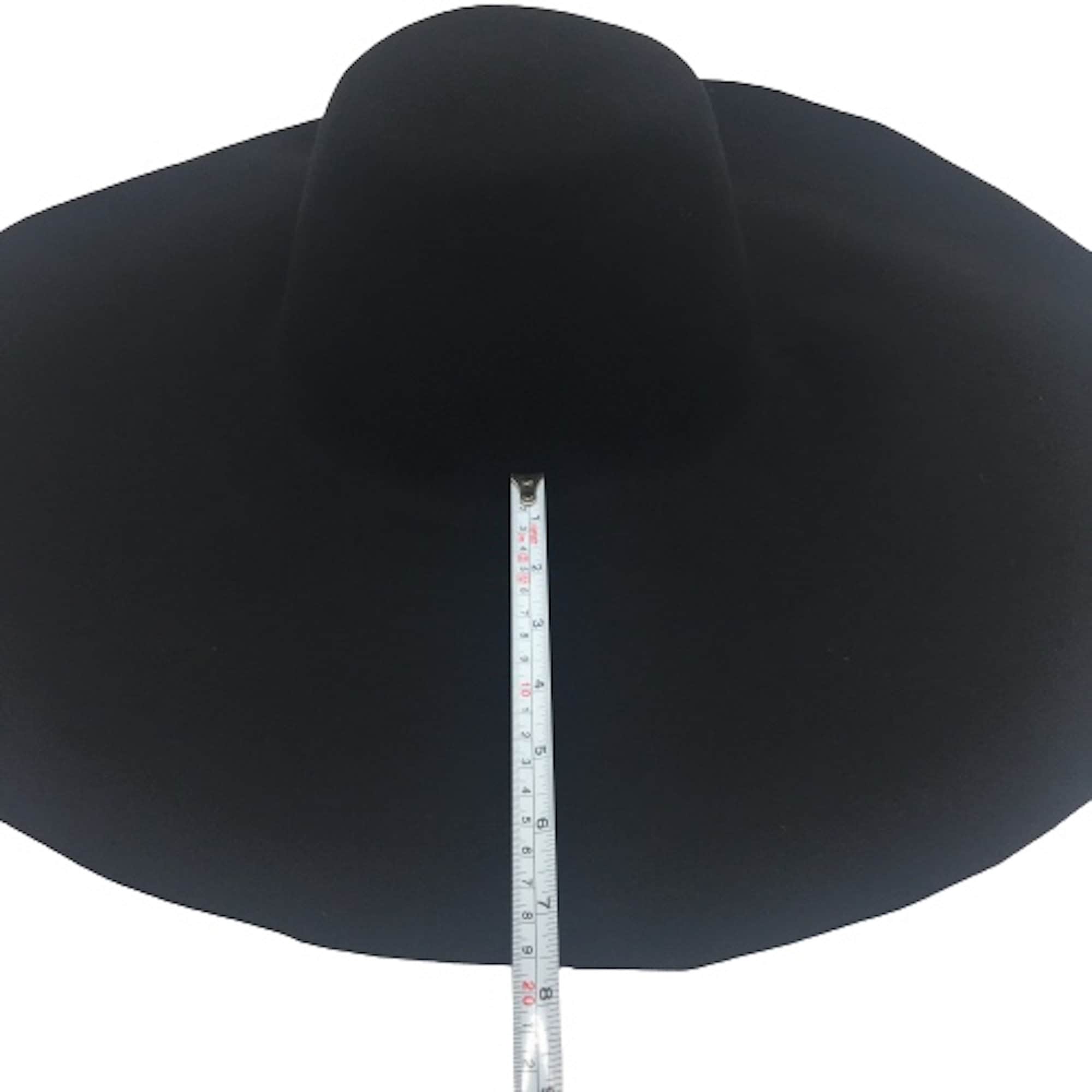 Black Giant Wool Felt Capeline Hat Bodies for Millinery