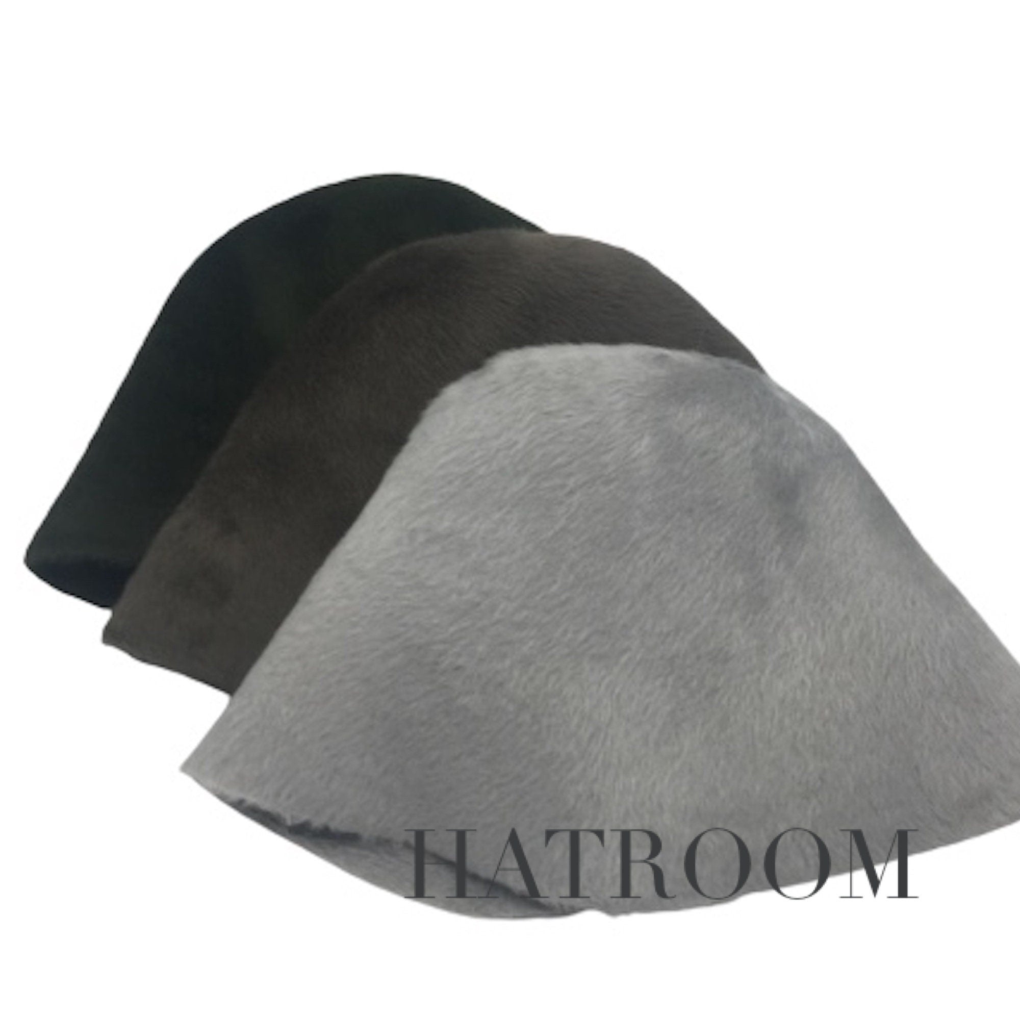 Fur Felt Hat Bodies Long-Haired Double-Side Melusine Hoods