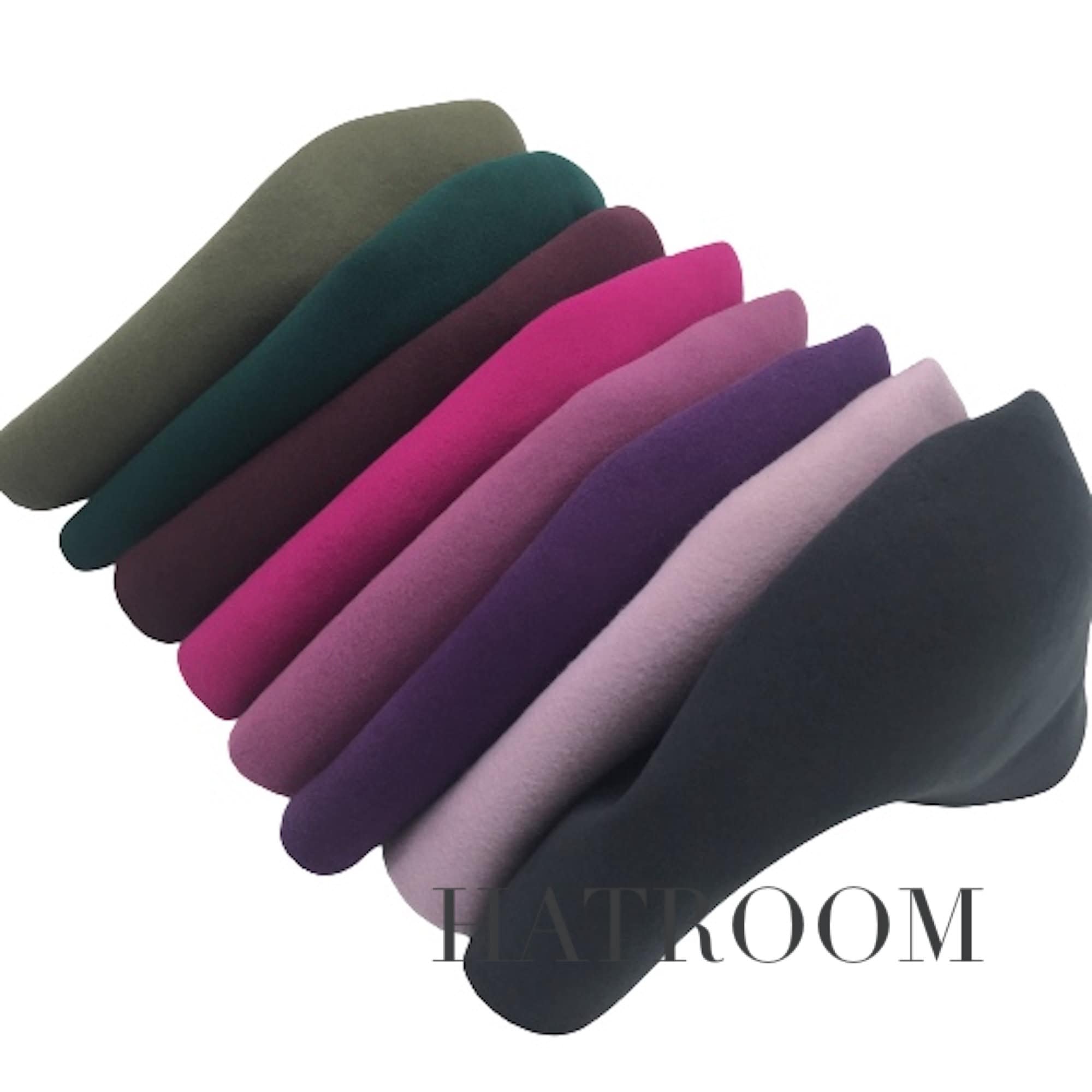 Set of 6 pcs Wool Felt Cone Hat Bodies for Millinery and Hat Making