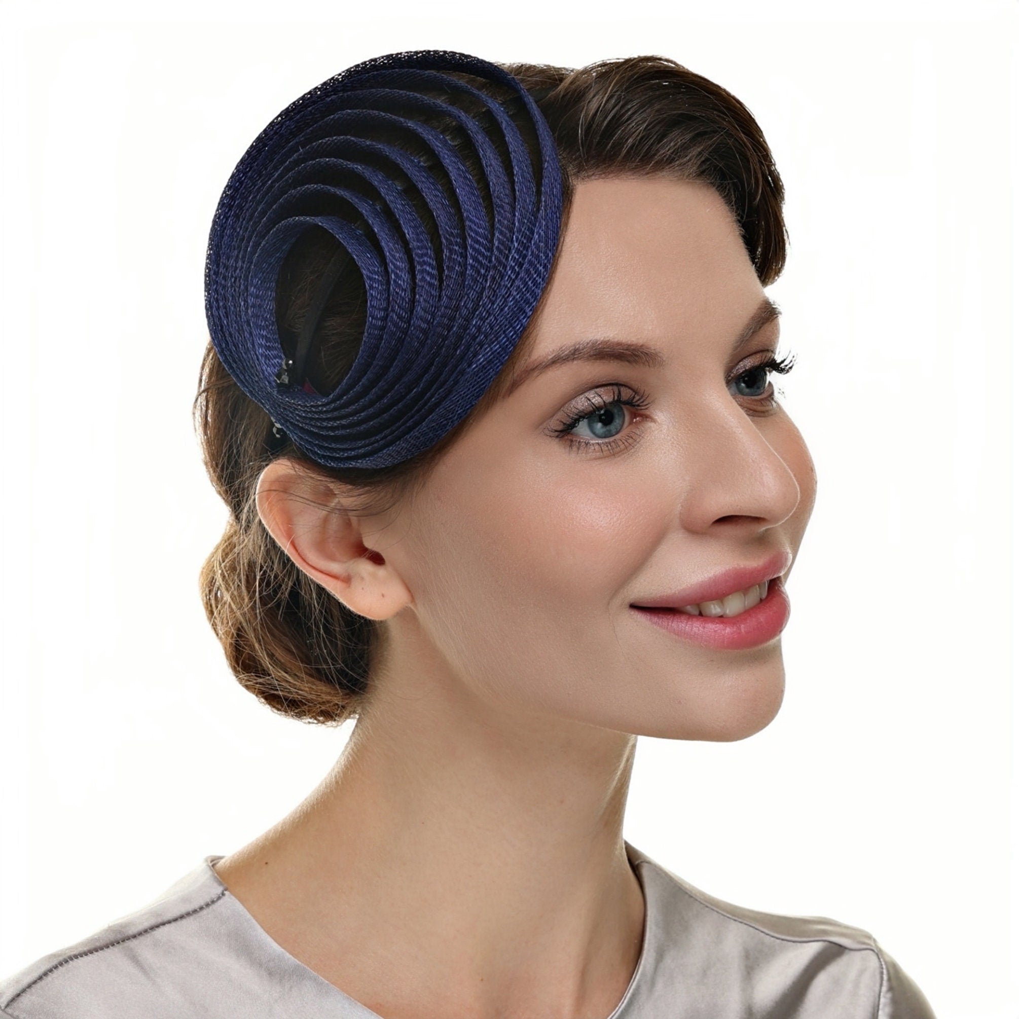 royal blue fascinator hat