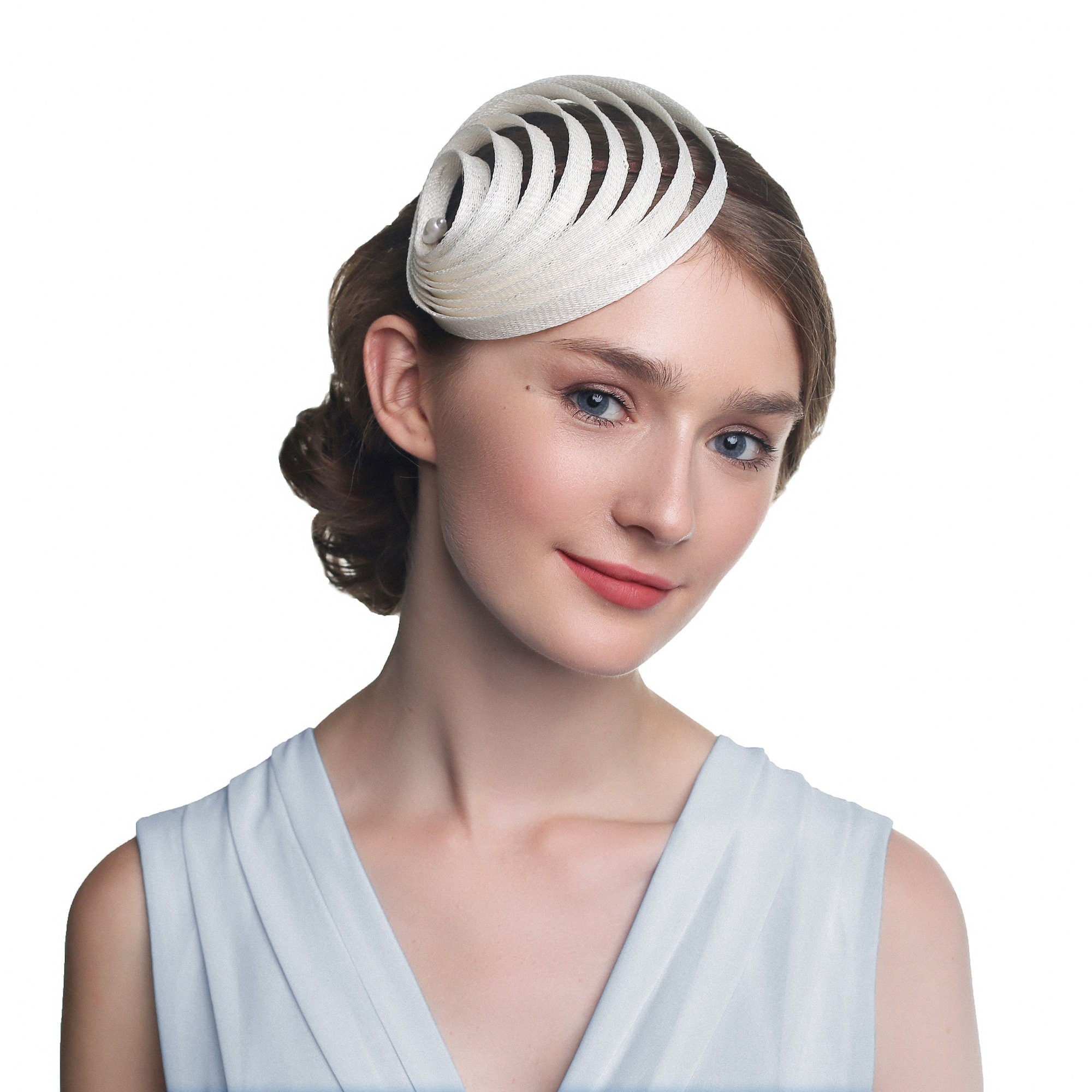 Women Fascinator Wedding Cocktail Tea Party Church Hat