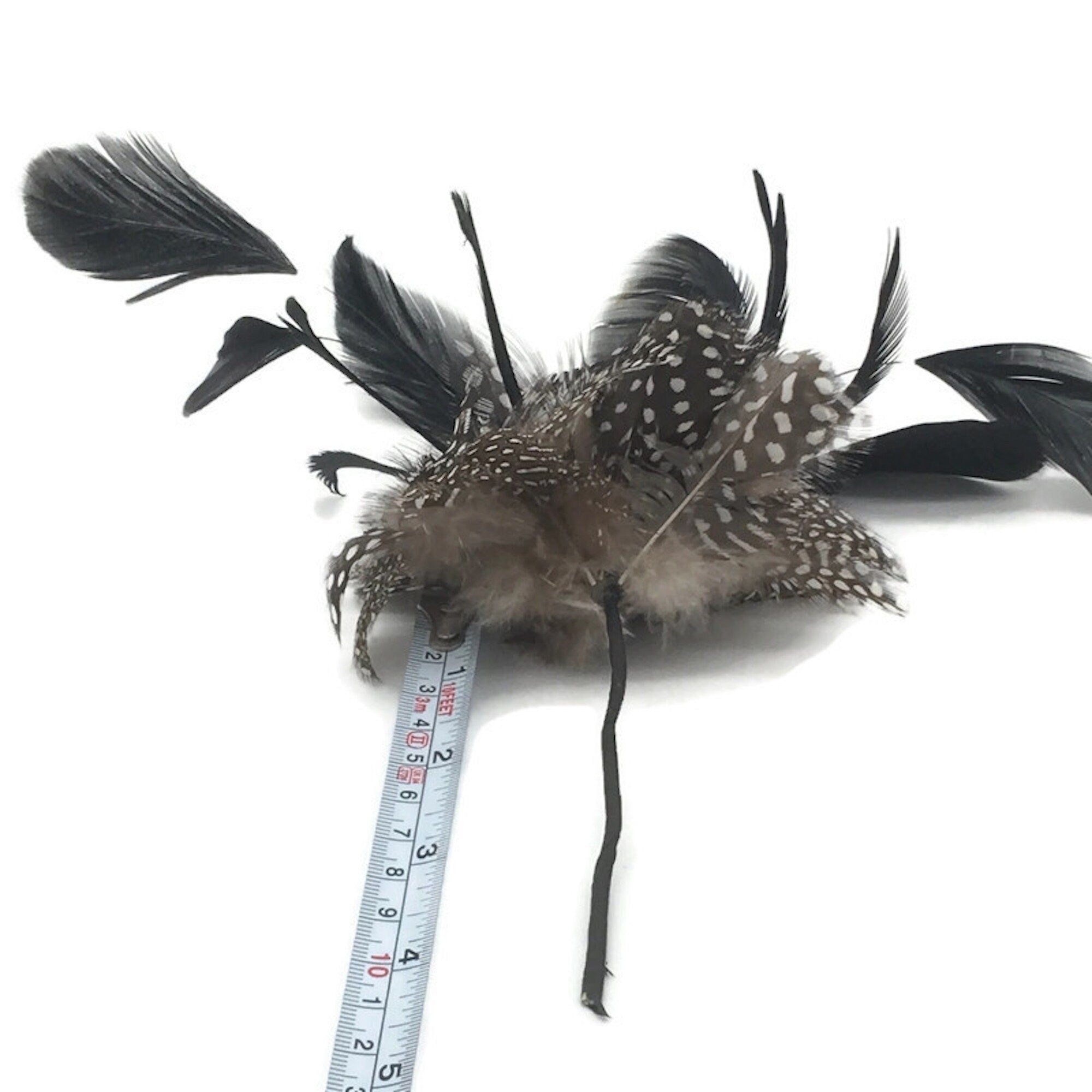 Black&White Feather Flower for Millinery 