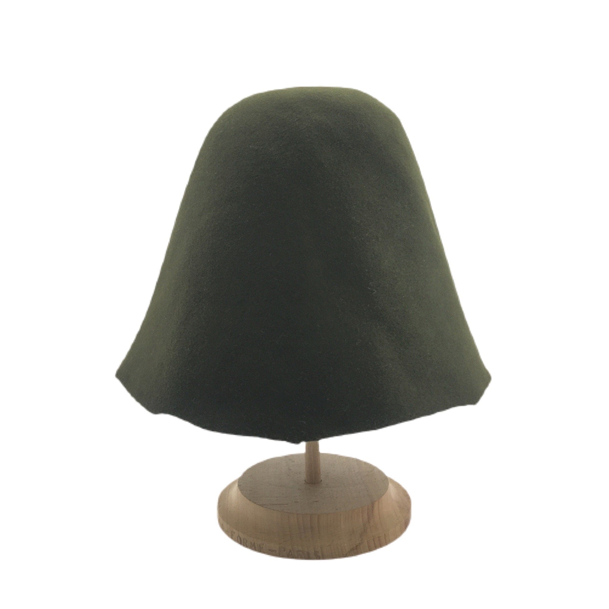 Dark Green Felt Cones Wool Hat Bodies for Millinery