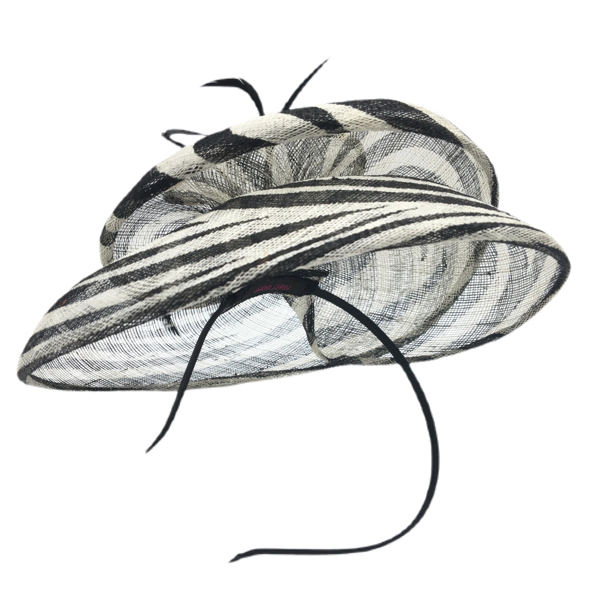 Stylish Black&White Women Fascinator Derby Party Hat