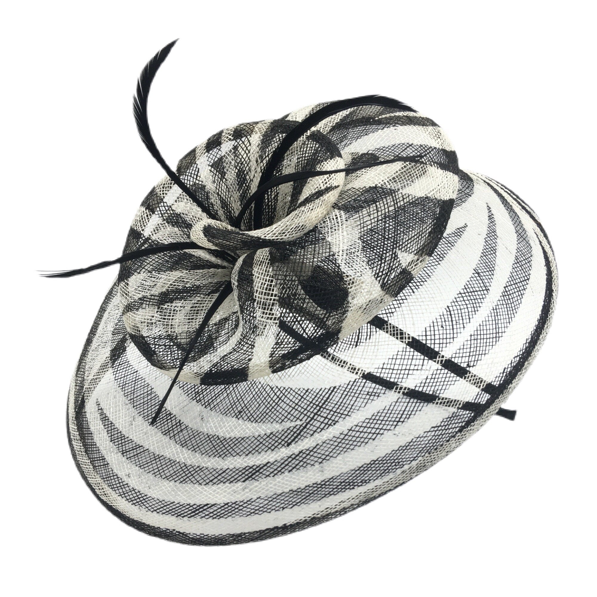Stylish Black&White Women Fascinator Derby Party Hat