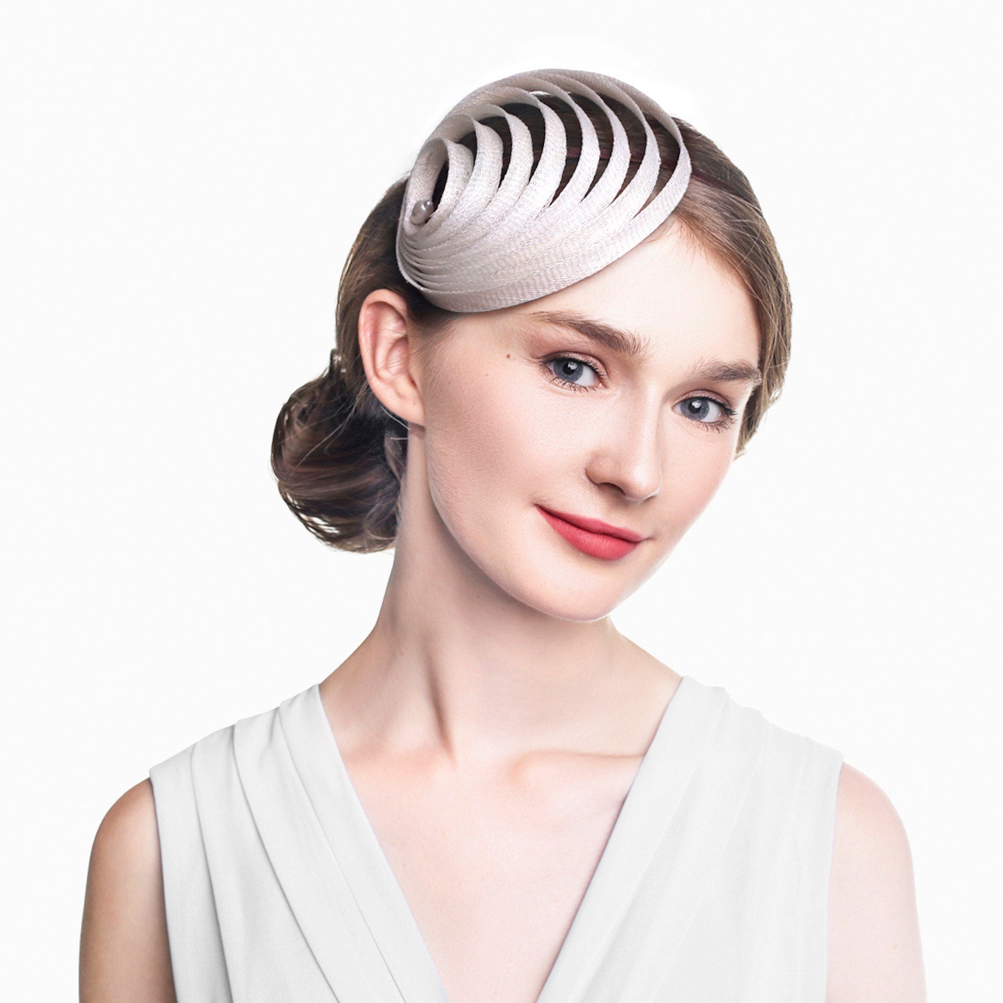 White Fascinator Hat