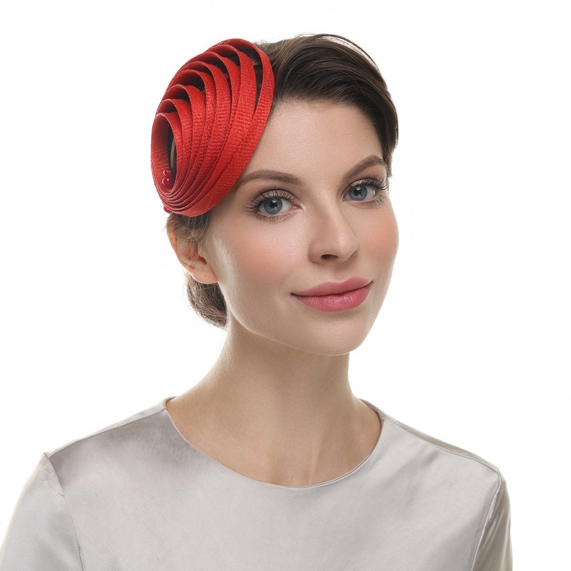 Red Fascinator Hat