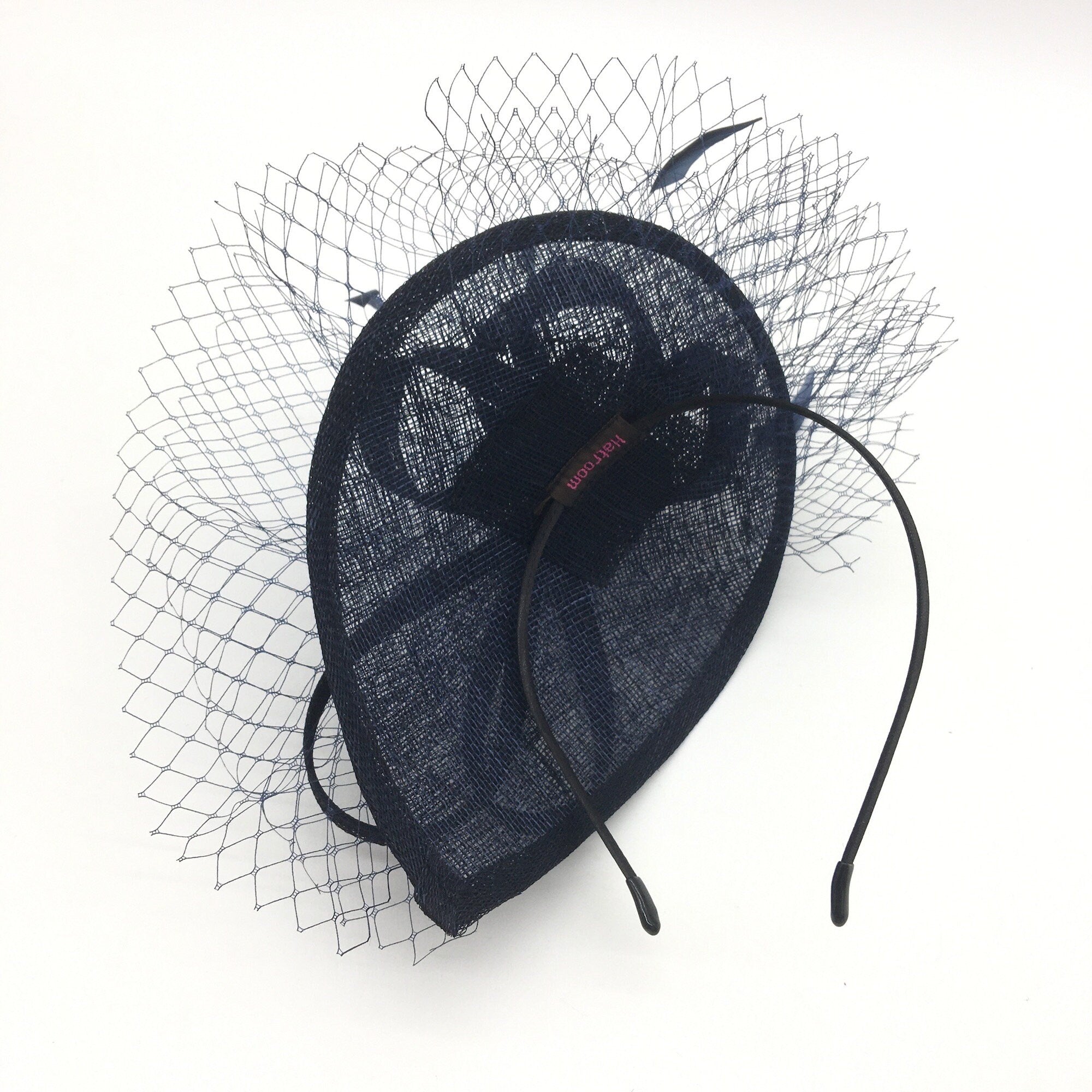 Pretty Small Navy Blue Fascinator with Bow