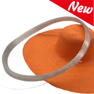 10m x 1,5mm Transparent Hat Brim Wire for Millinery