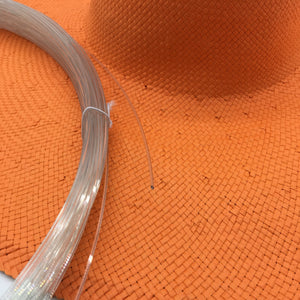 10m x 1,5mm Transparent Hat Brim Wire for Millinery