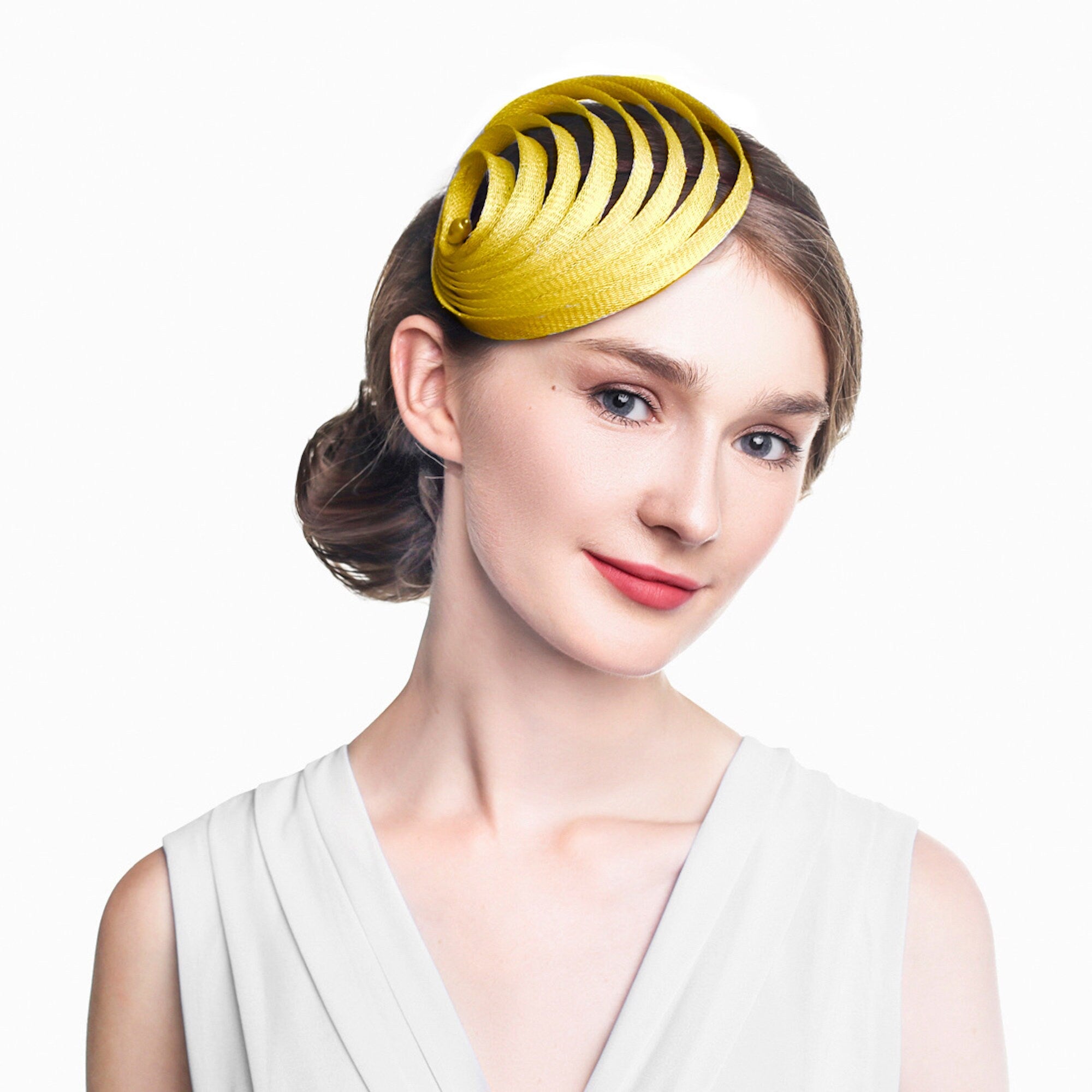 Women Fascinator Wedding Cocktail Tea Party Church Hat