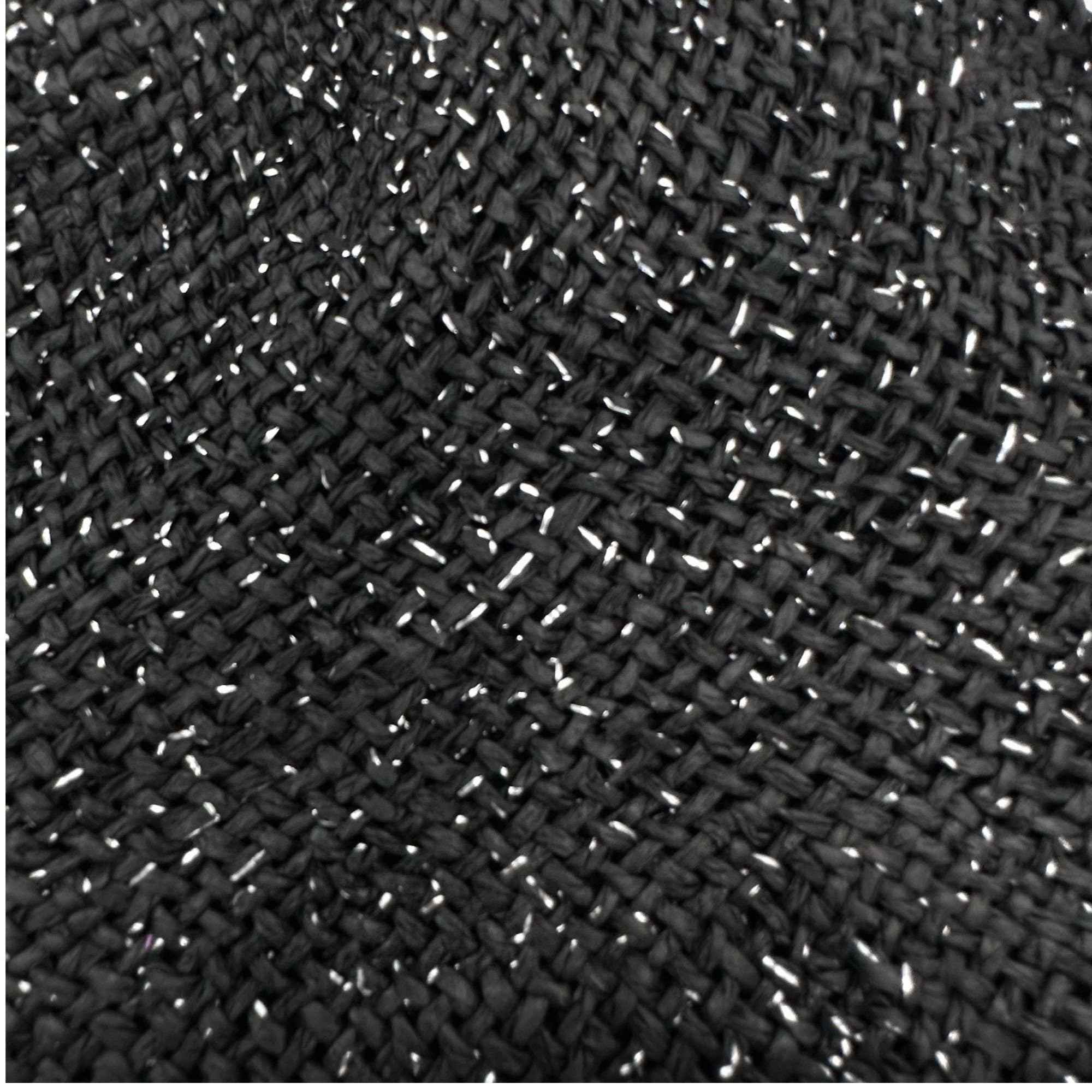 Straw Capelines with Lurex Thread for Millinery - Stiffened