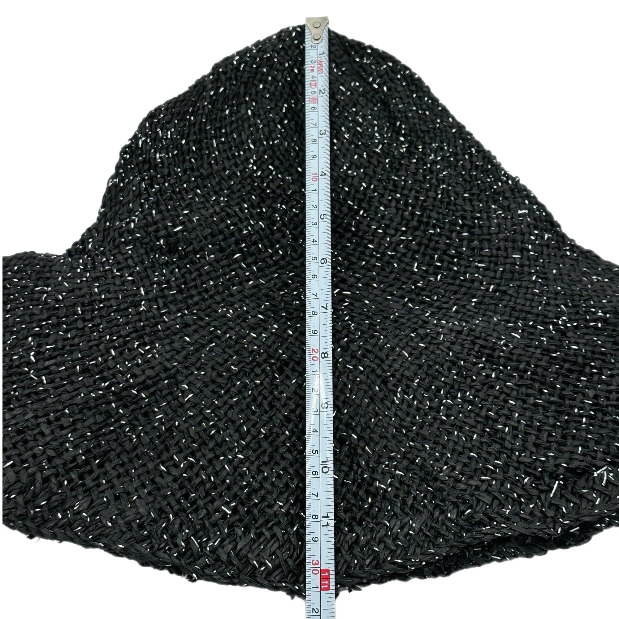 Straw Capelines with Lurex Thread for Millinery - Stiffened