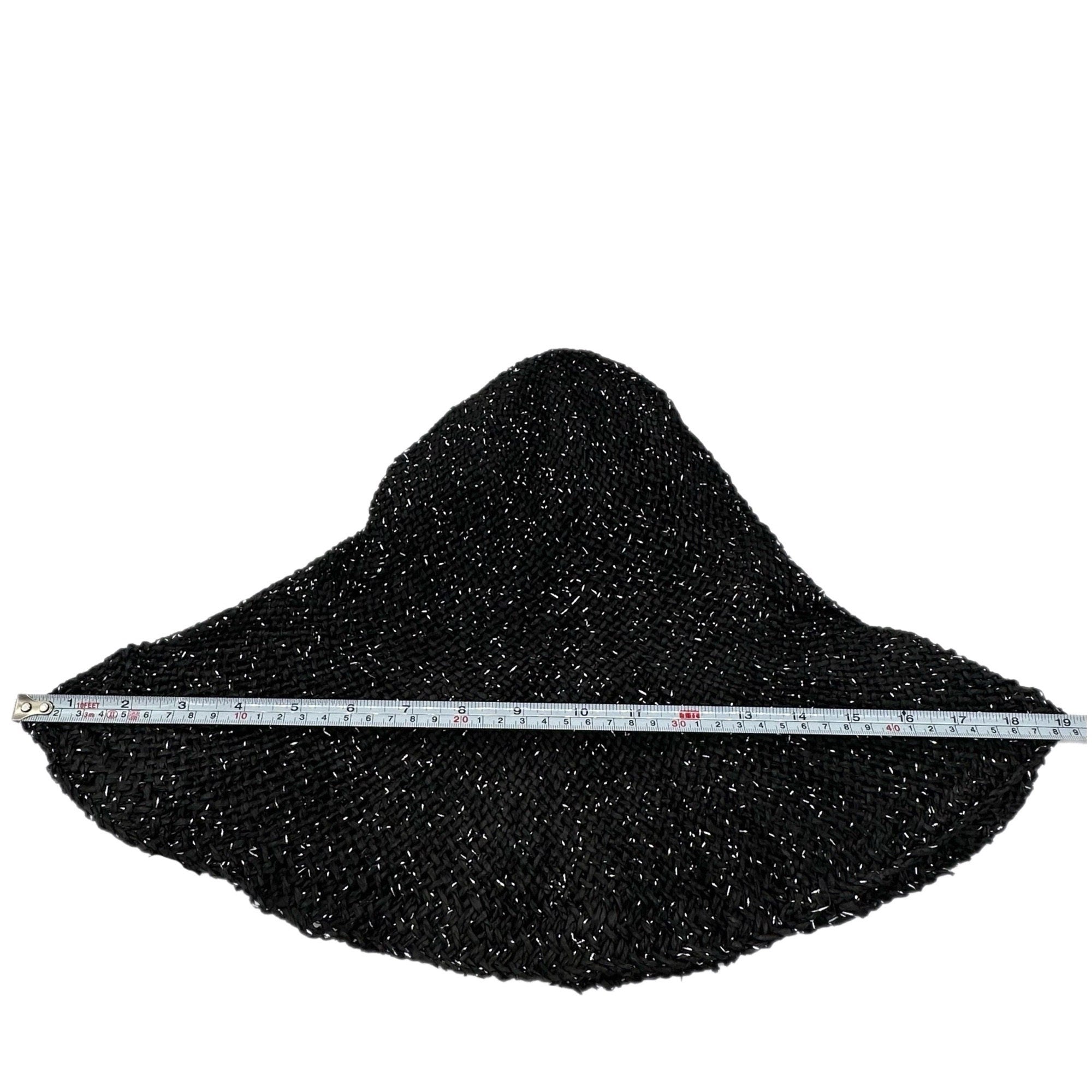 Straw Capelines with Lurex Thread for Millinery - Stiffened