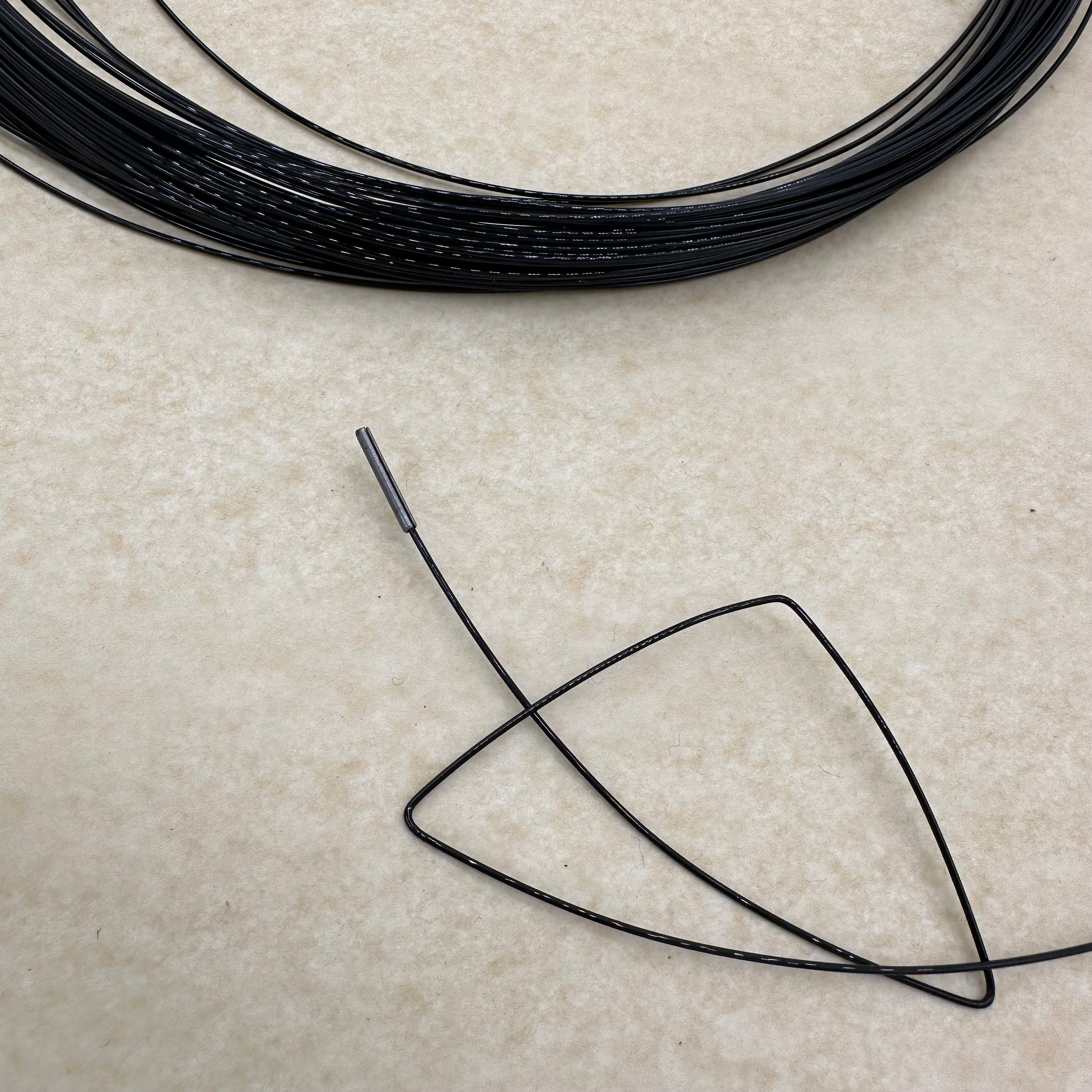 Set of 3 m Hat Brim Wire & 3 Connectors for Millinery