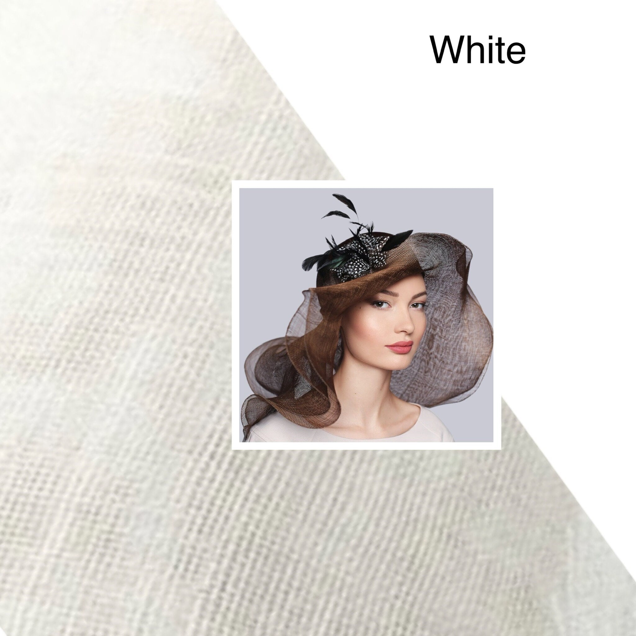 Exquisite Kentucky Derby Hat Double Wide&Floppy brims with Flower