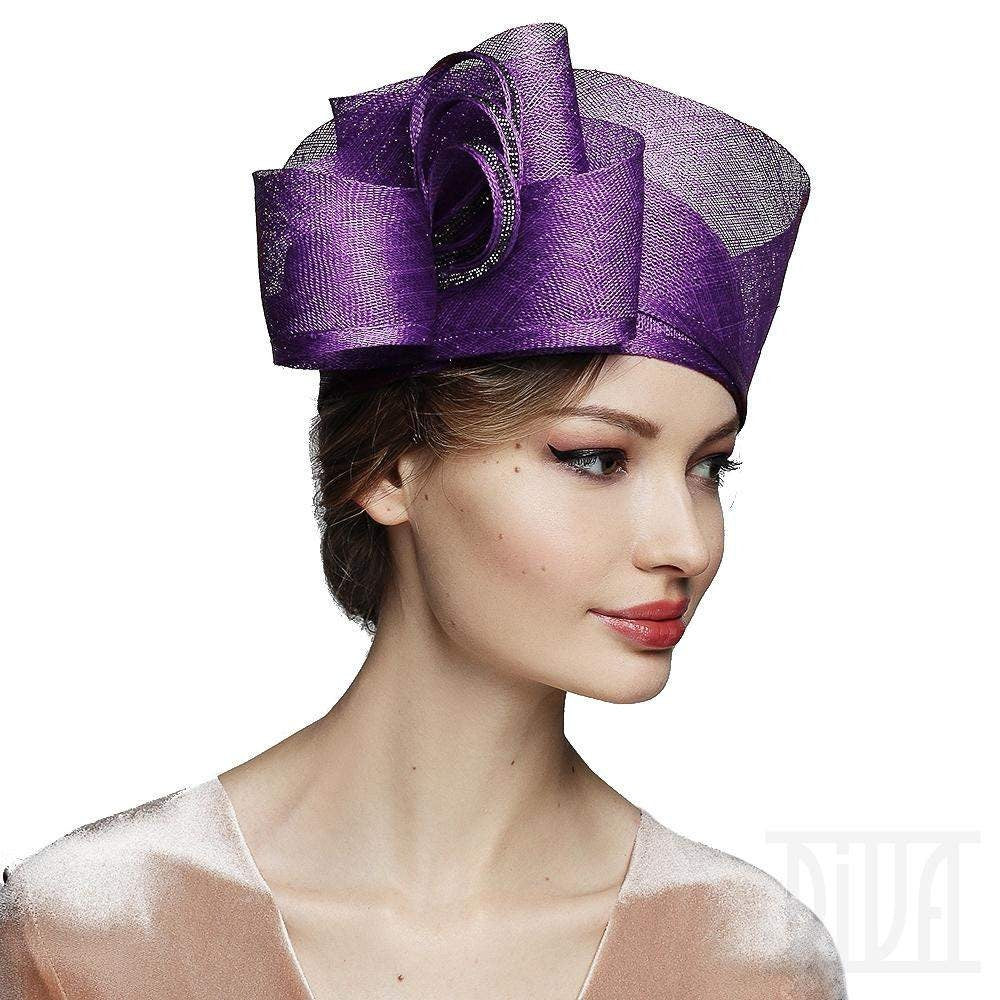 Sinamay cloche Derby hat for women - DivaHats Boutique