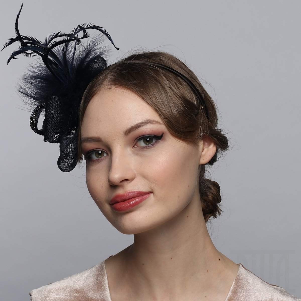 Small Fascinator Hat Cocktail Tea Party Wedding Derby Hat - DivaHats Boutique