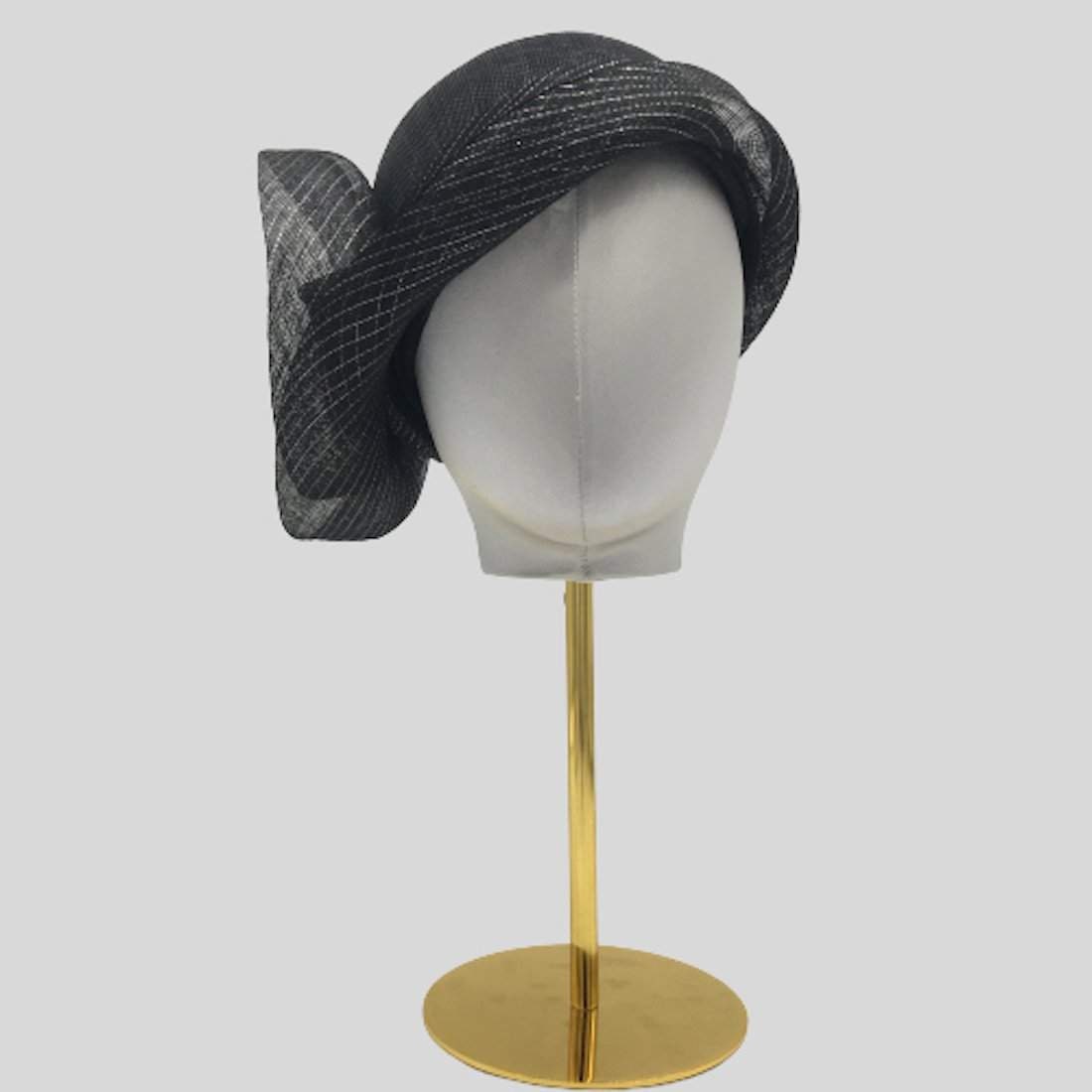 Silver Black cloche hats - Divahats boutique