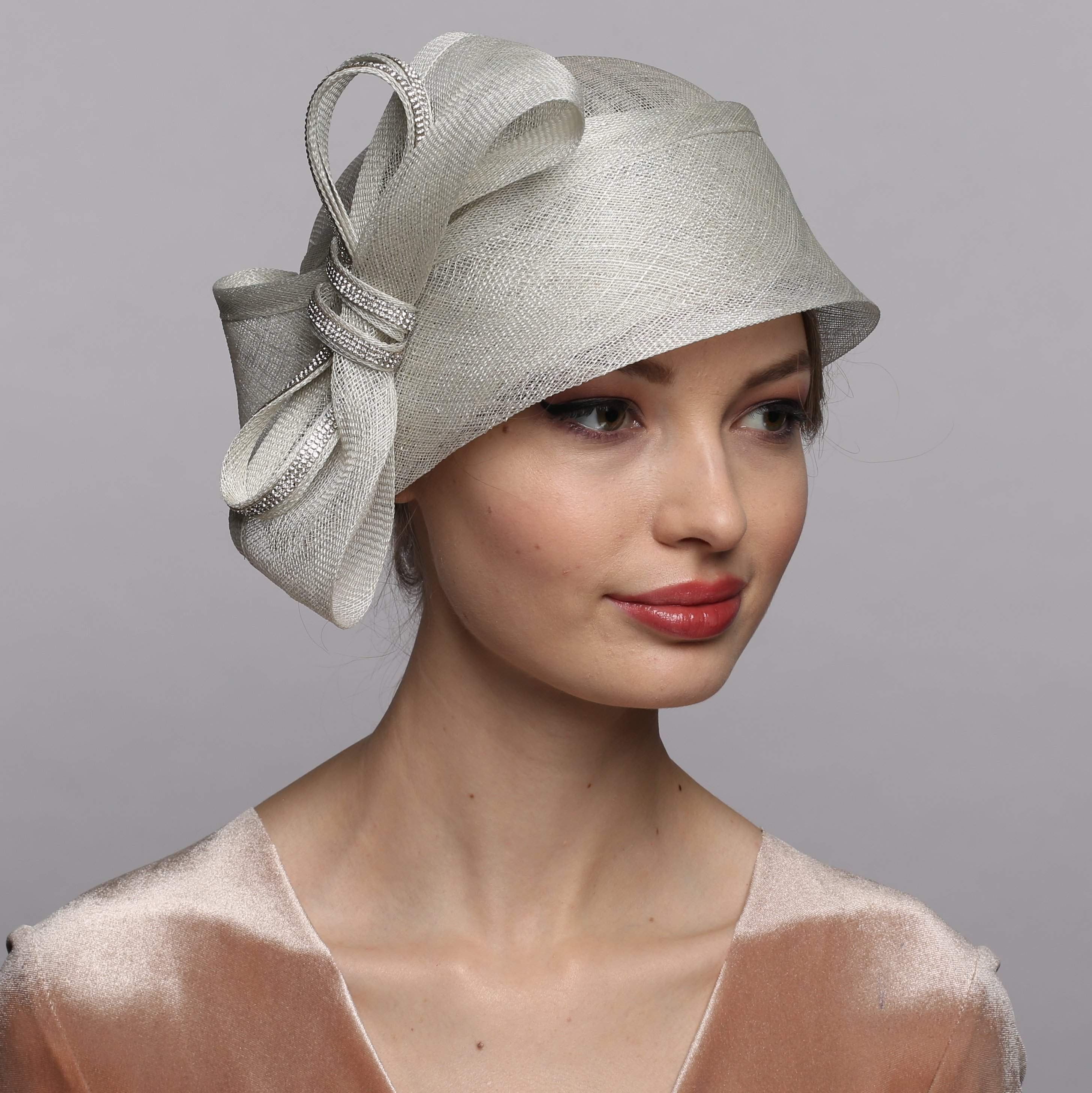 Sinamay Cloche Derby Hat