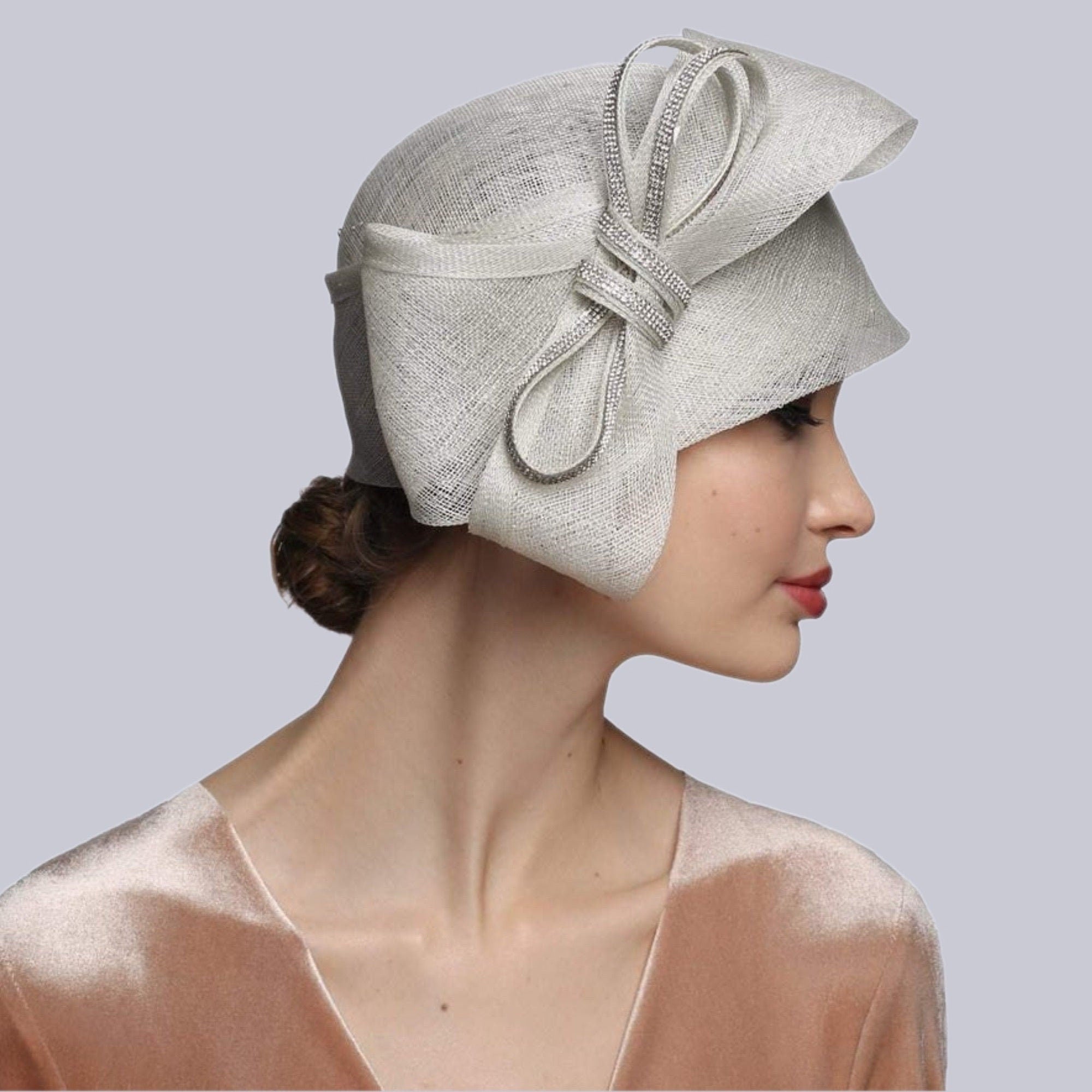 Sinamay Cloche Derby Hat