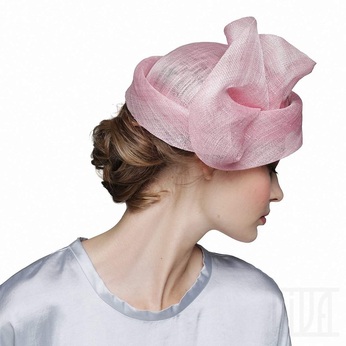 Creative Pink Sinamay Cloche Hat Perfect Ladies Headwear