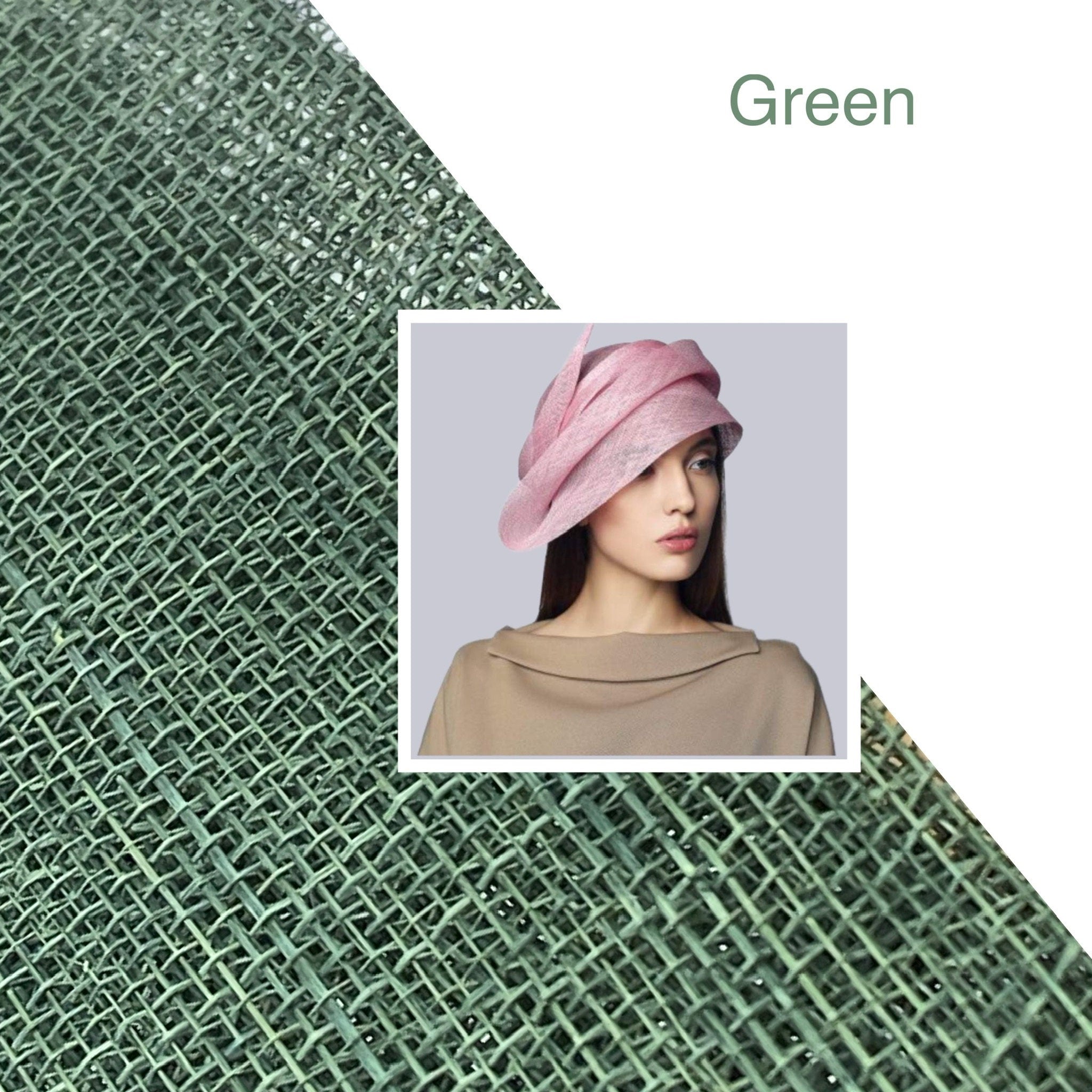 Sinamay Cloche Hat: Modern Derby Church Headwear